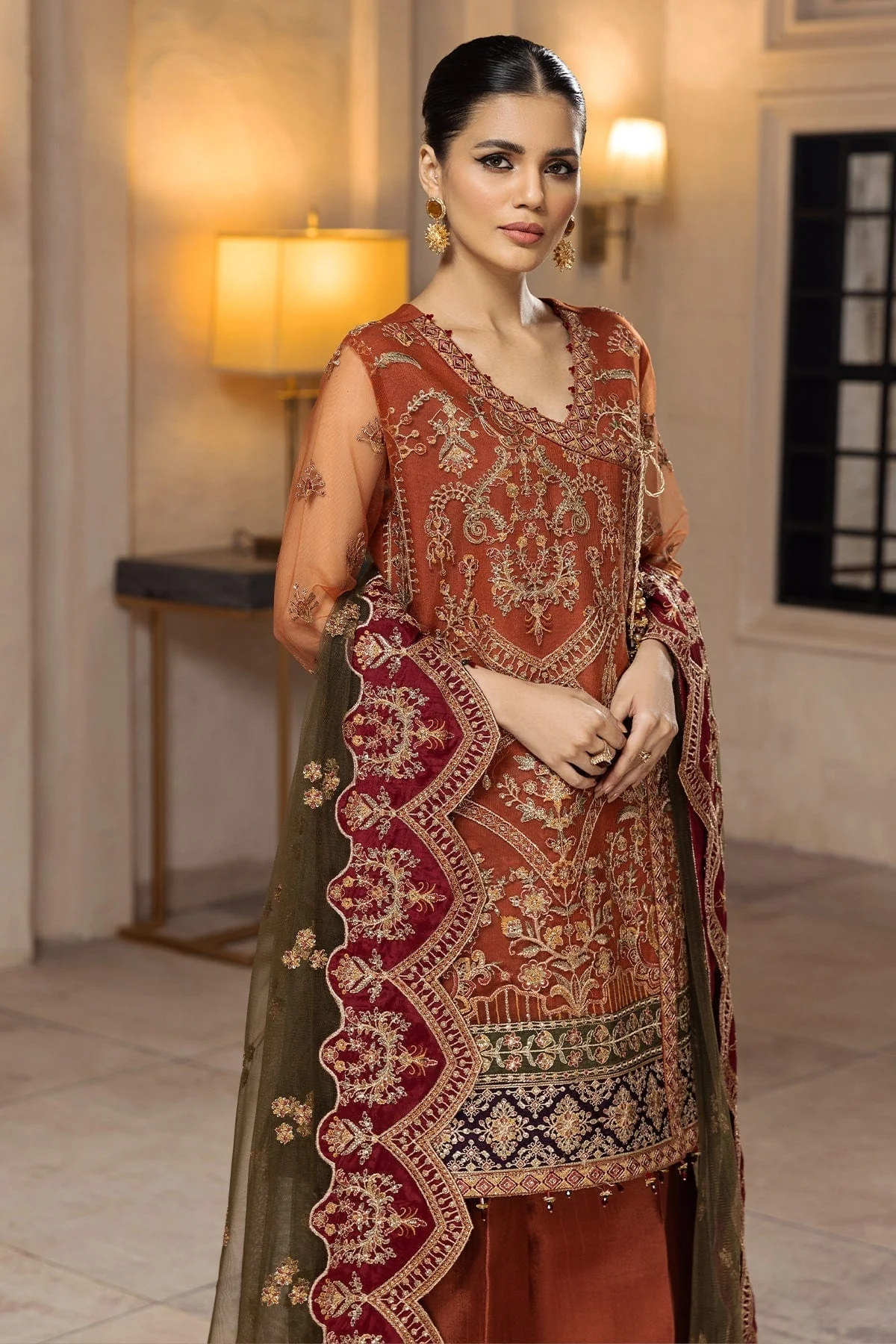 Alizeh Muhtesem Embroidered Festive Chiffon Collection 2022 – Makbule - Image 13
