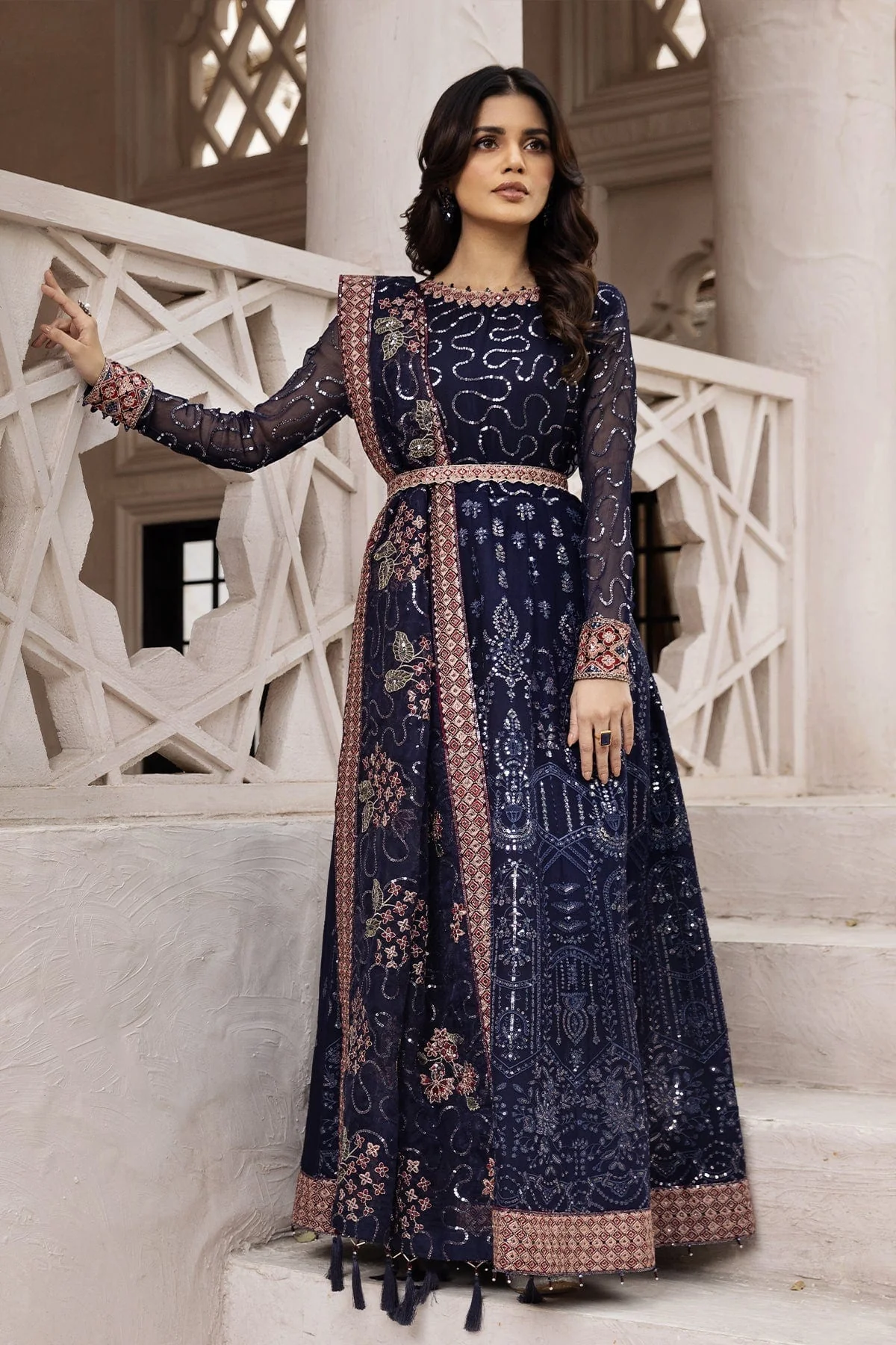 Alizeh Muhtesem Embroidered Festive Chiffon Collection 2022 – Melike - Image 11