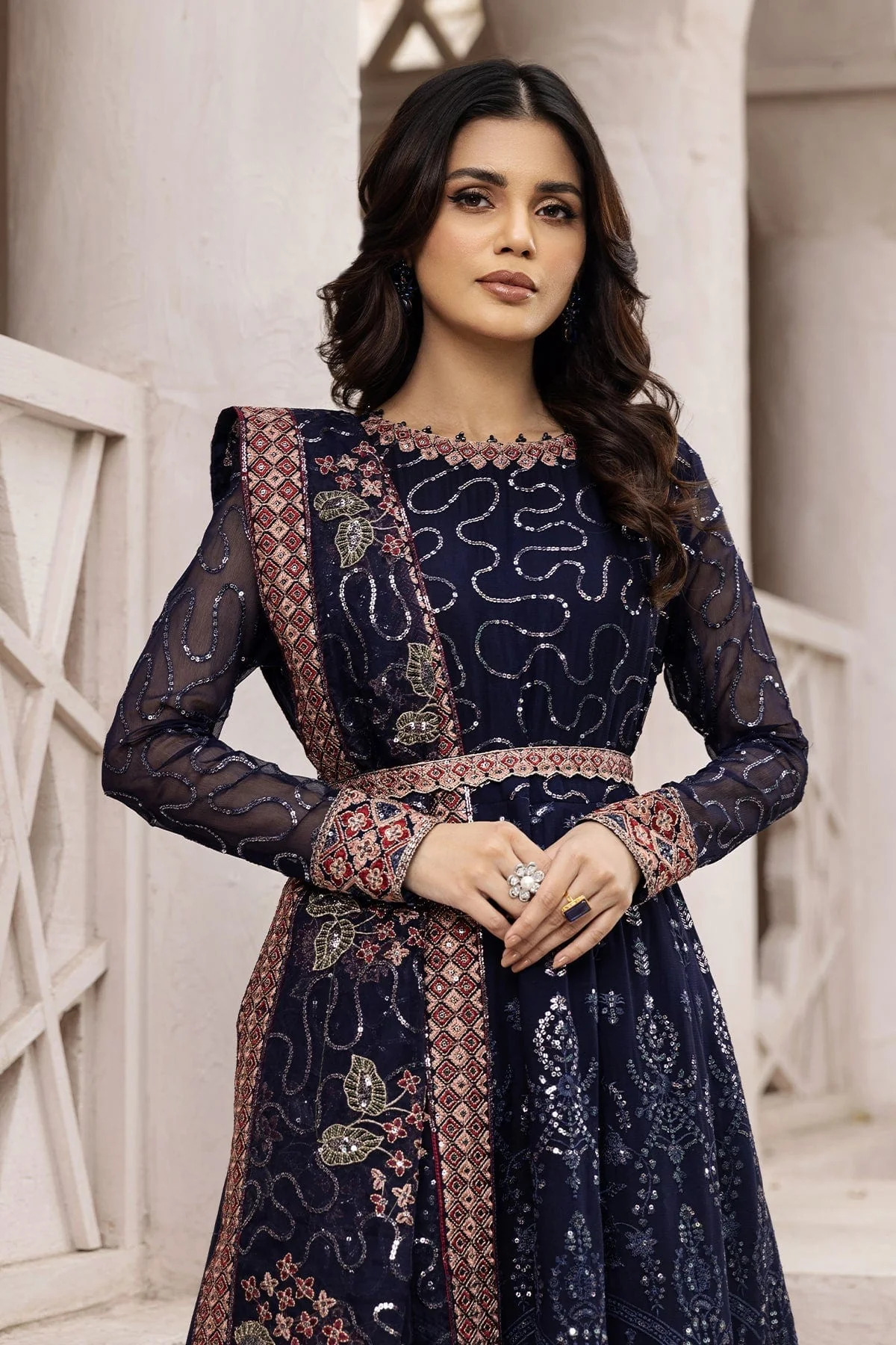 Alizeh Muhtesem Embroidered Festive Chiffon Collection 2022 – Melike - Image 12