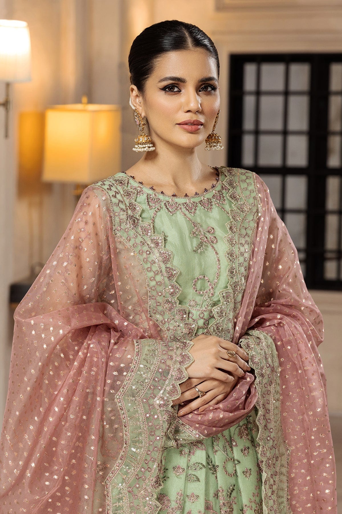 Alizeh Muhtesem Embroidered Festive Chiffon Collection 2022 – Serin - Image 11