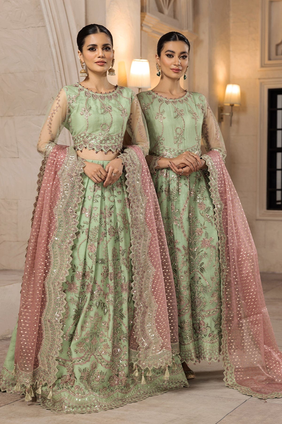 Alizeh Muhtesem Embroidered Festive Chiffon Collection 2022 – Serin - Image 2