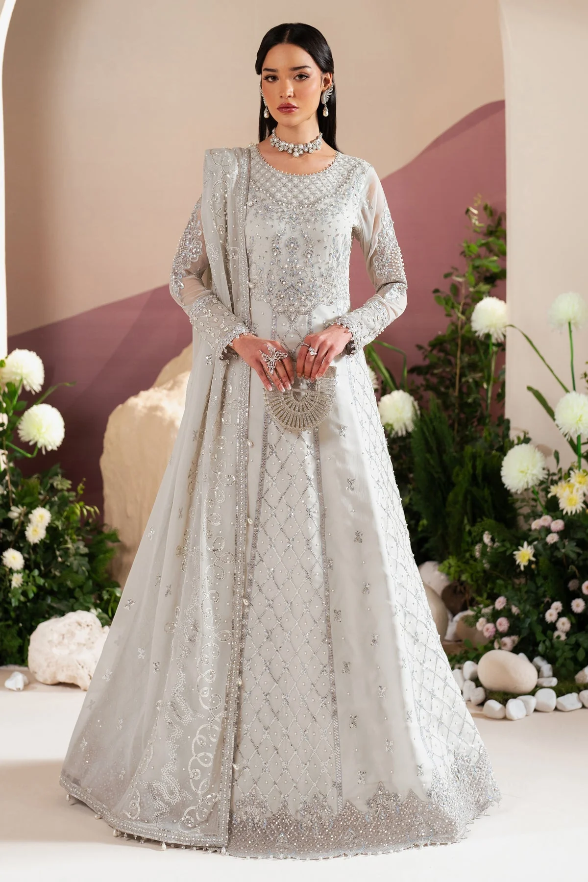 Alizeh Reena Handcrafted Edit Formals – AF-HM-4032-Musk