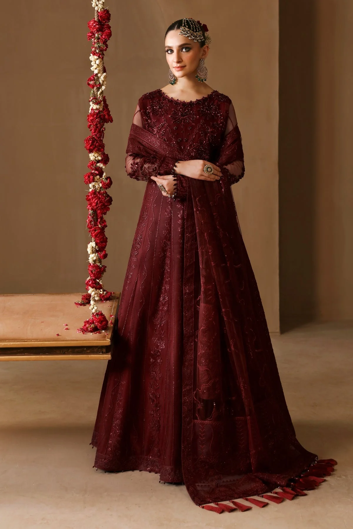 Alizeh Reena Handcrafted Wedding Edit Formals – AF-HM-4022-Gulab - Image 2