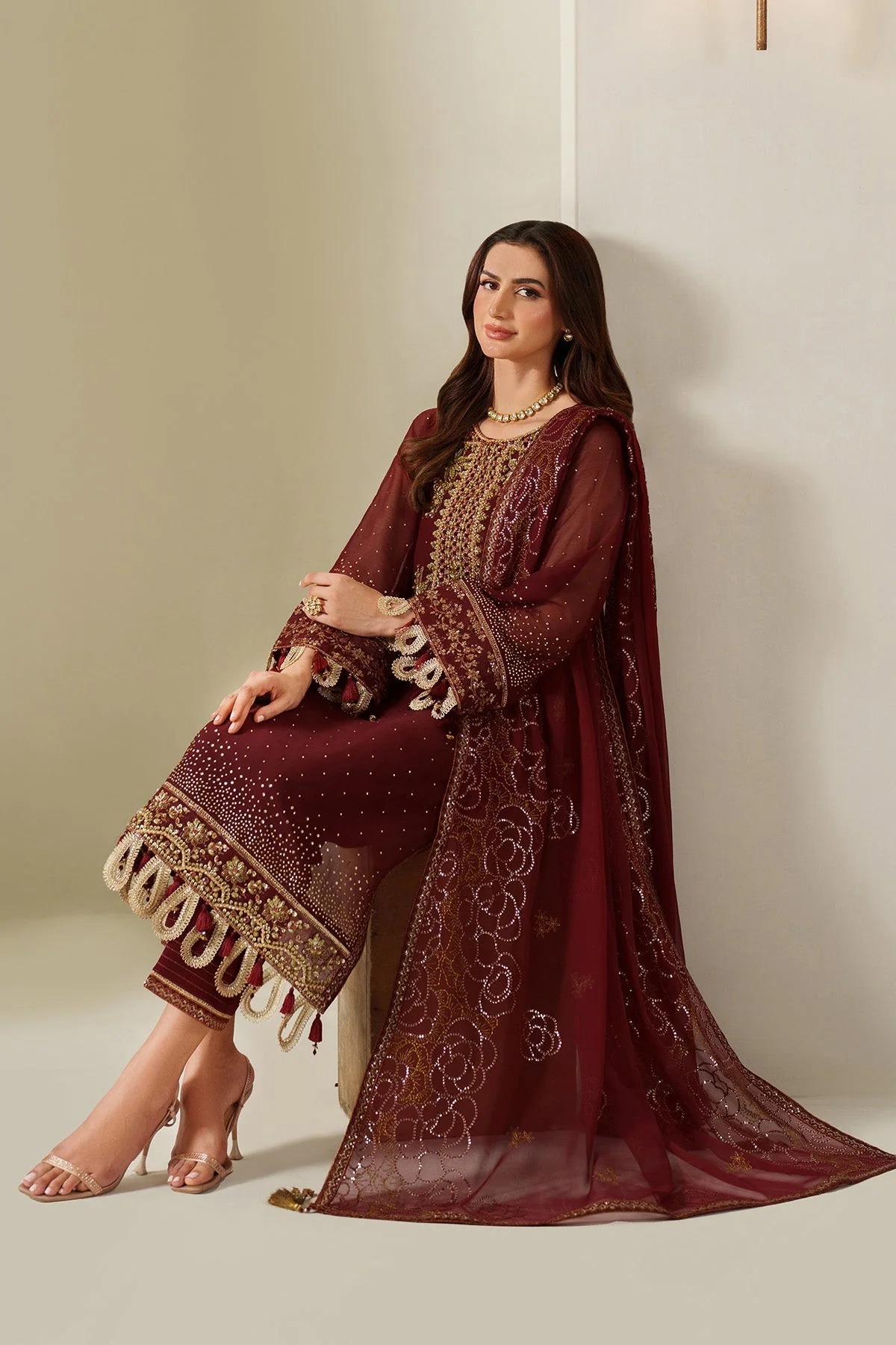 Alizeh Reena Handmade Harmony Luxury Chiffon Formals – AF-HM-4047-Kavya - Image 2