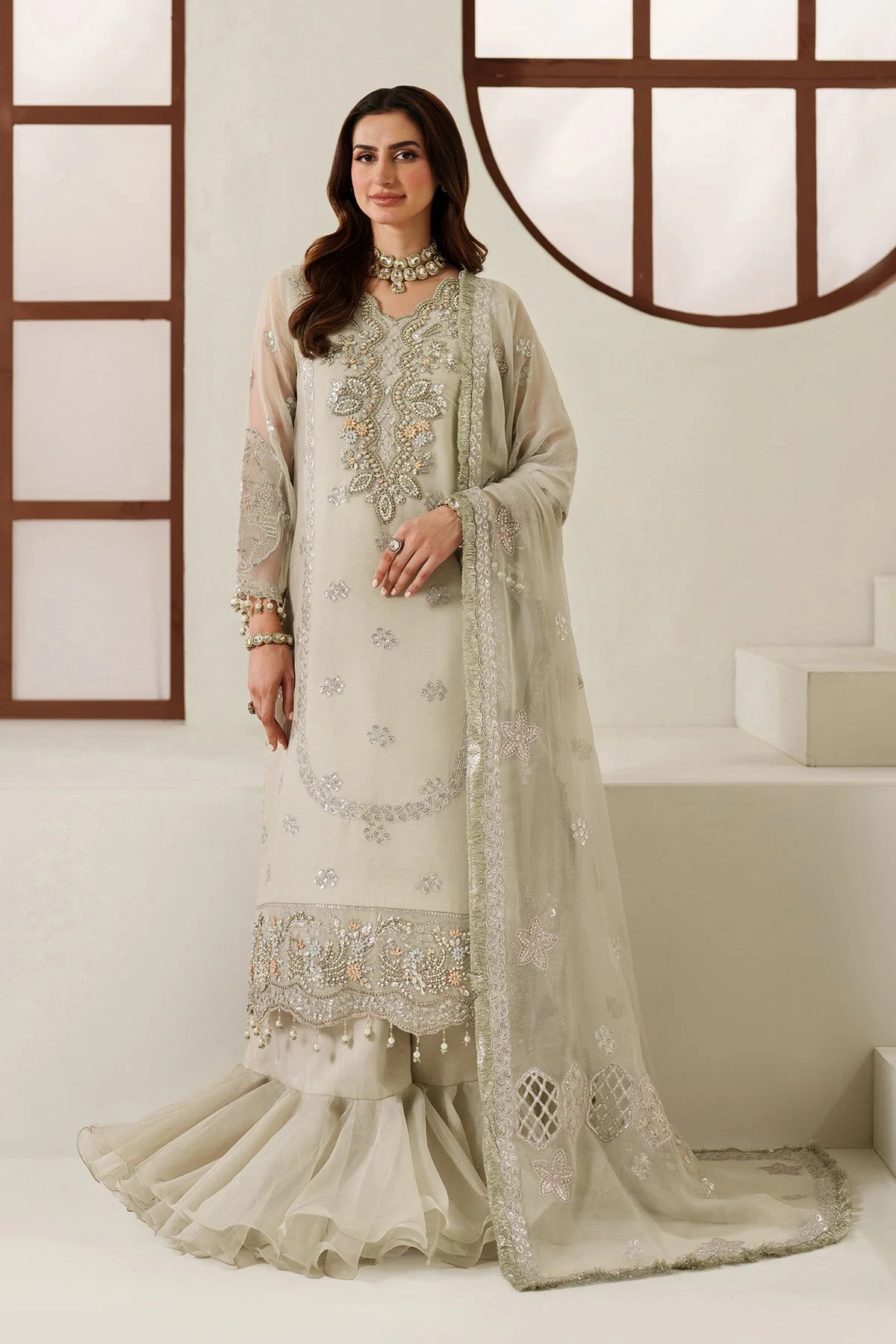 Alizeh Reena Handmade Harmony Luxury Chiffon Formals – AF-HM-4048-Nashmia - Image 4