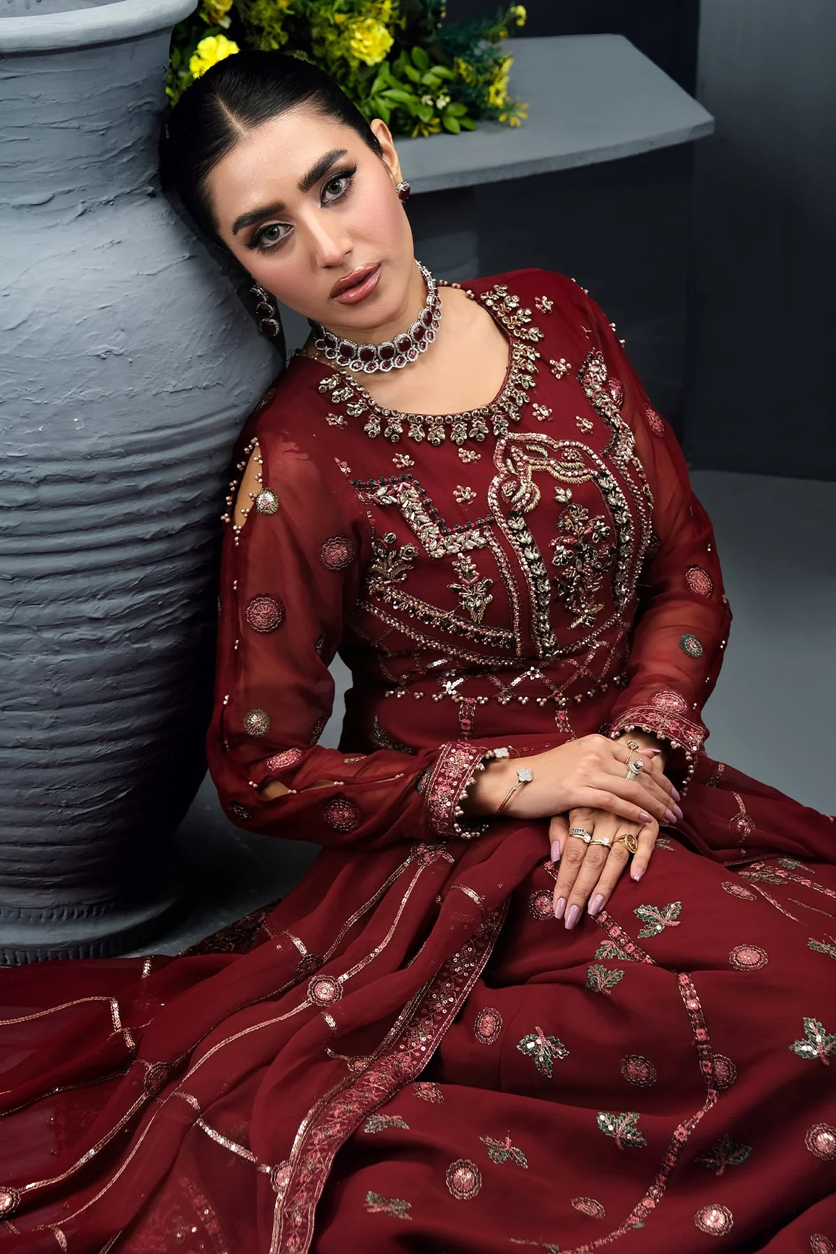 Alizeh Reena Luxury Chiffon Formals – Aylin-Reena-V01D02 - Image 2