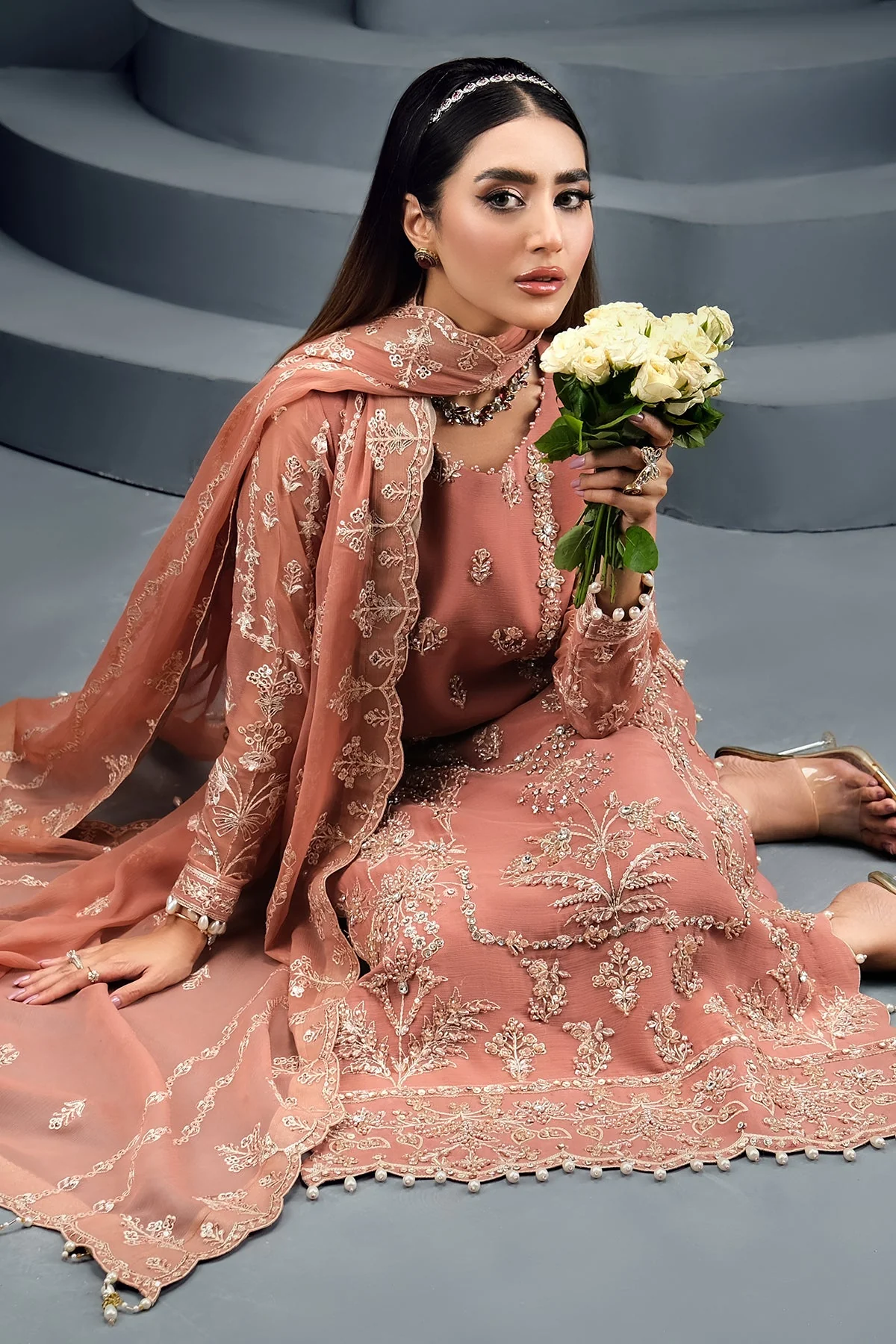 Alizeh Reena Luxury Chiffon Formals – Isla-Reena-V01D04 - Image 3