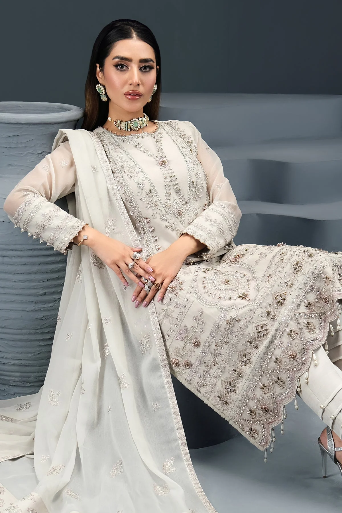 Alizeh Reena Luxury Chiffon Formals – Roha-Reena-V01D08 - Image 7