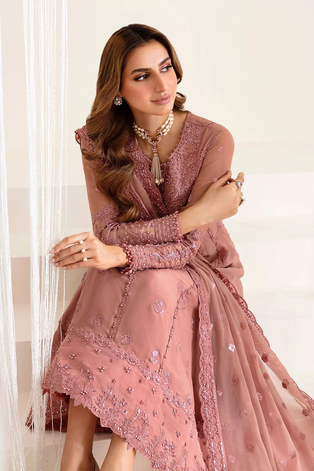 Alizeh Reena Wedding Edit Formals – AF-HM-4016-Crimson - Image 3