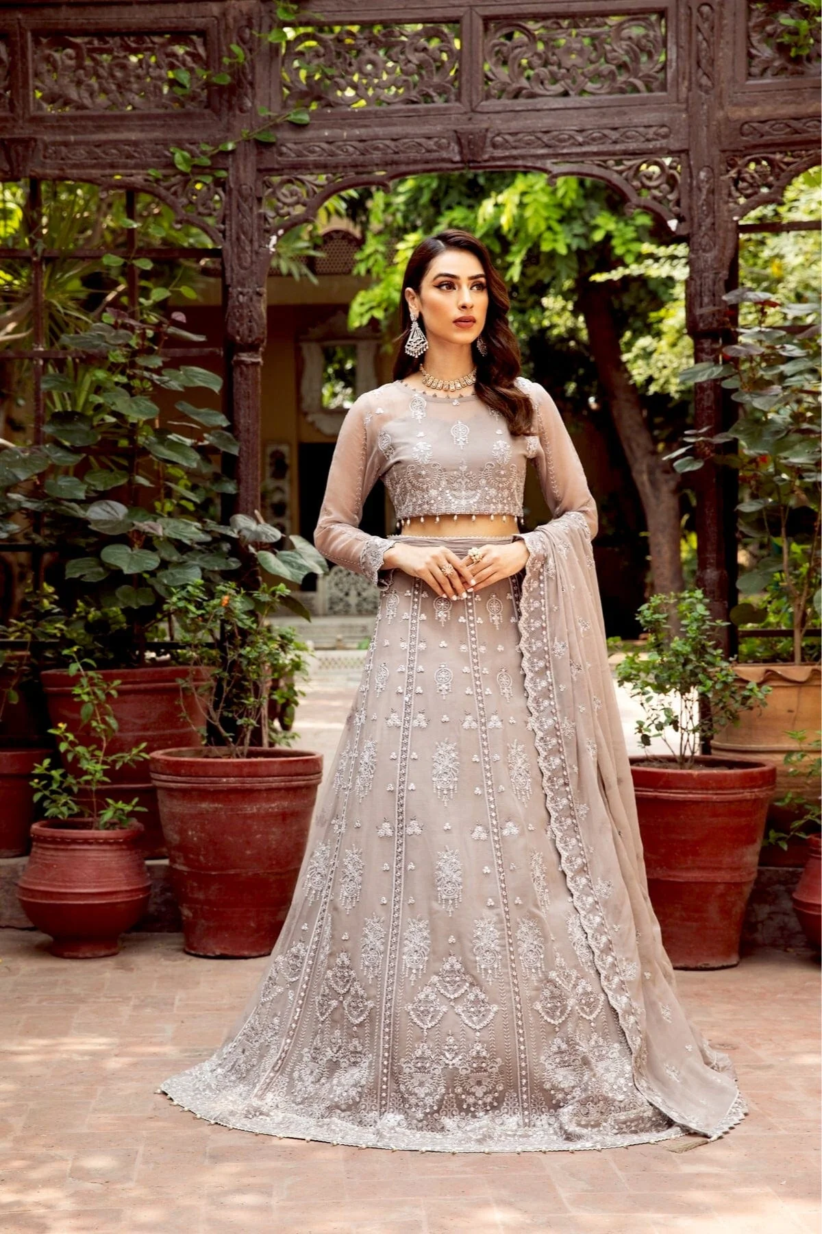 Alizeh Shahtaj Festive Embroidered Chiffon Collection '21 – Zercon - Image 3