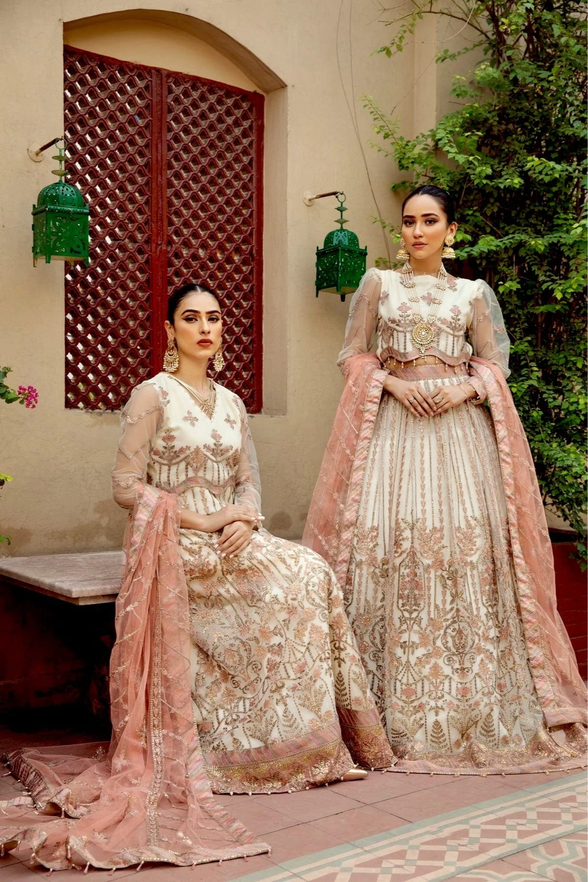 Alizeh Shahtaj Festive Embroidered Chiffon Collection '21 – Zevar - Image 2