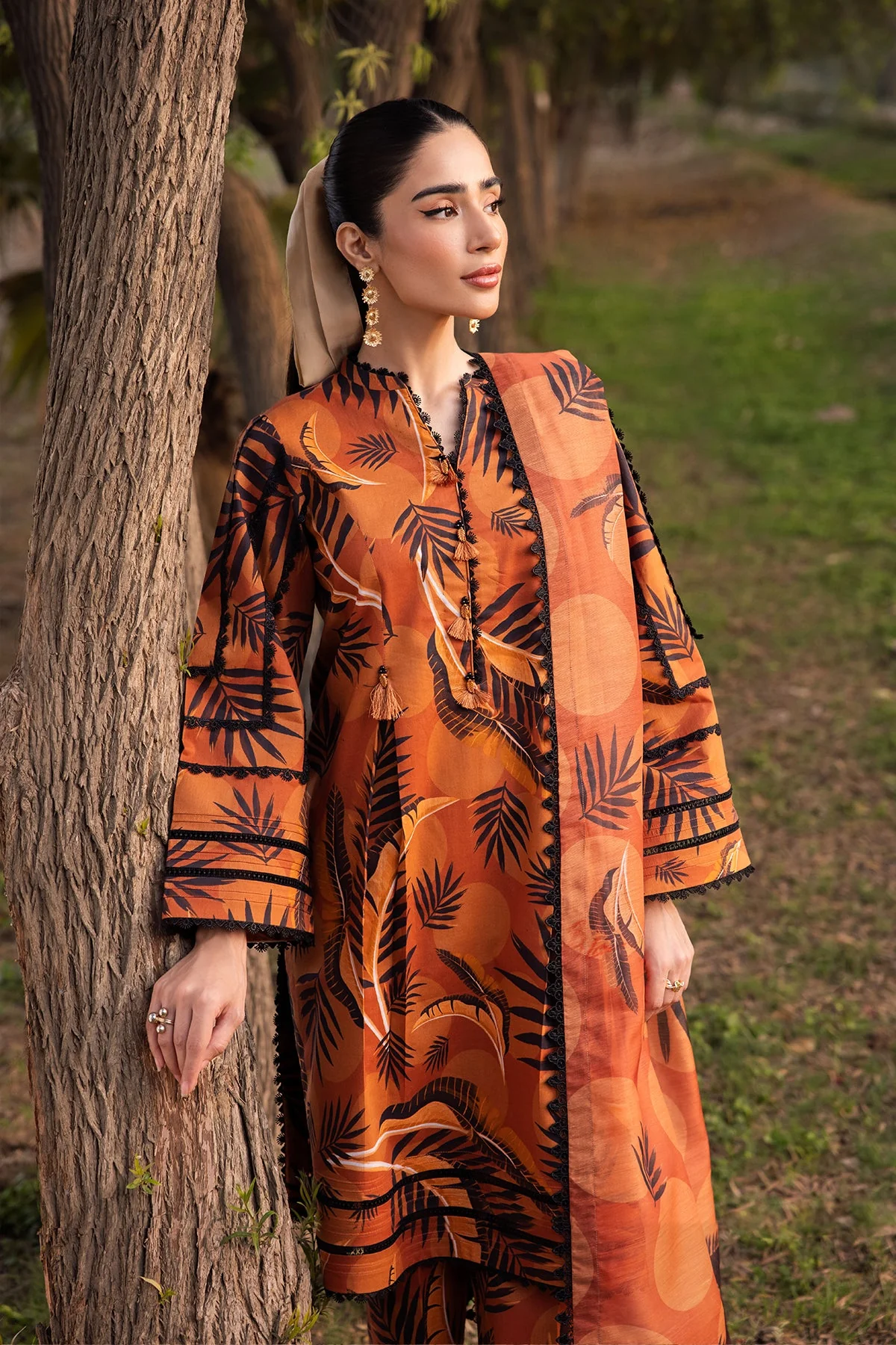 Alizeh Sheen Lawn Prints – AF-PL-6013-Marigold - Image 5