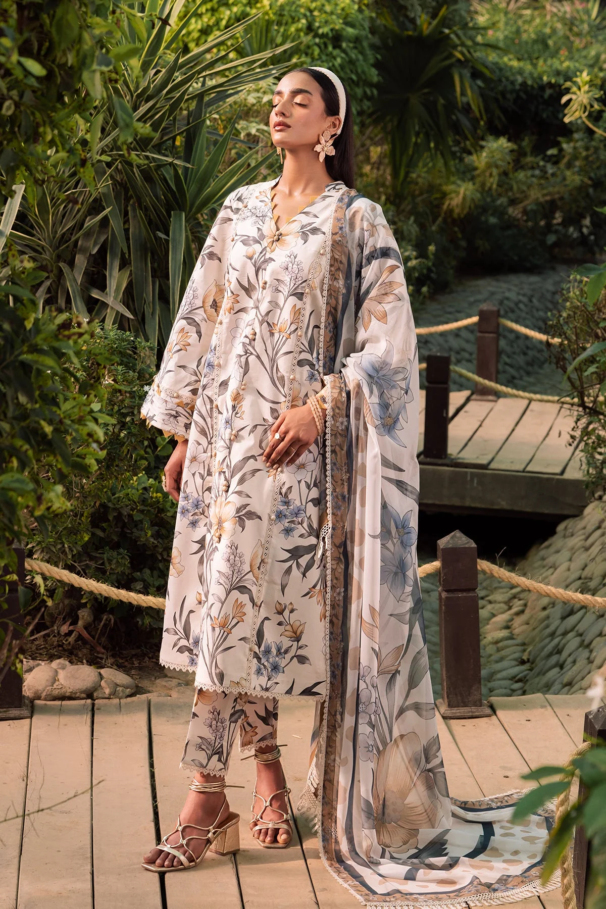 Alizeh Sheen Lawn Prints – AF-PL-6016-Gardenia - Image 4