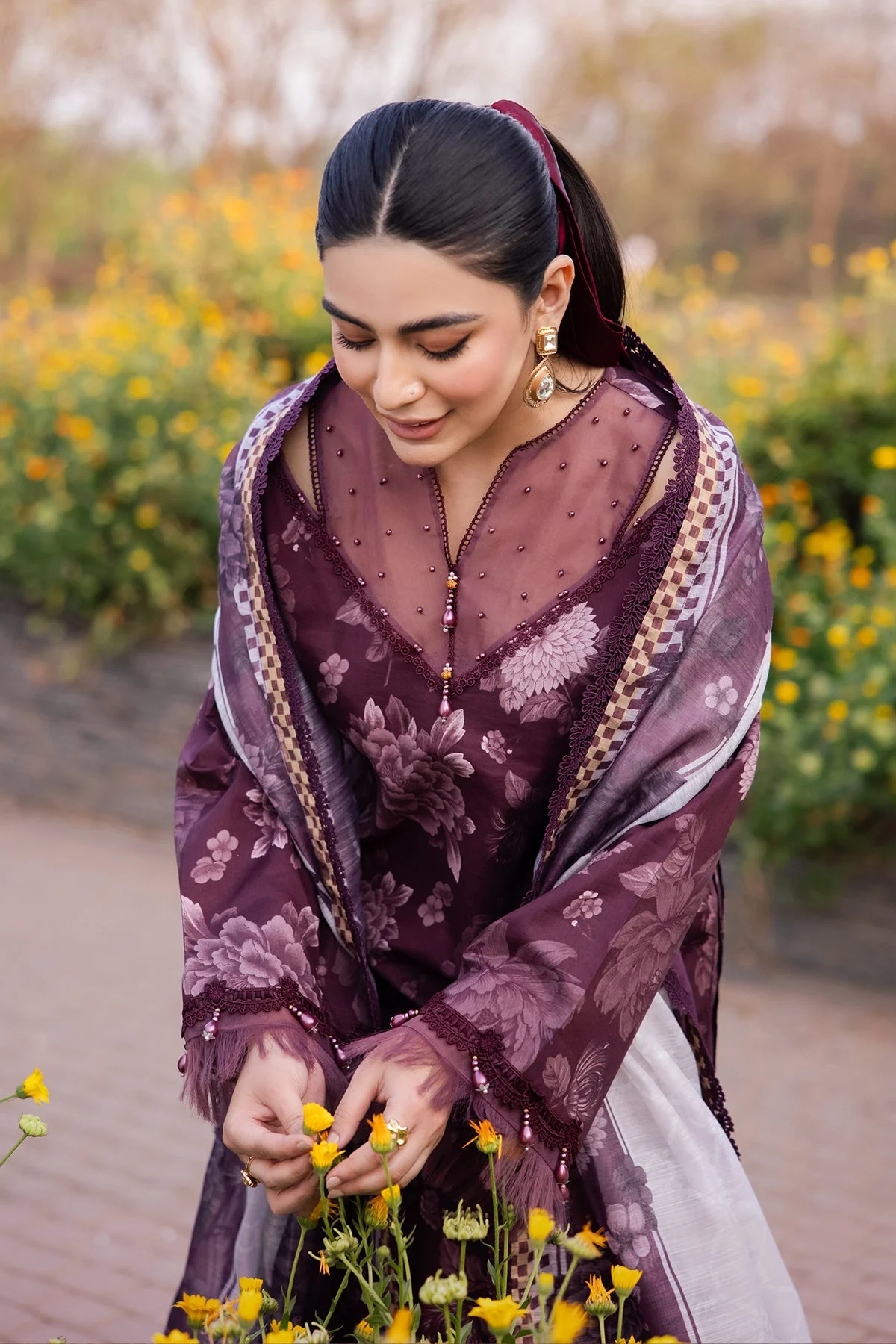 Alizeh Sheen Lawn Prints – AF-PL-6020-Aster - Image 4