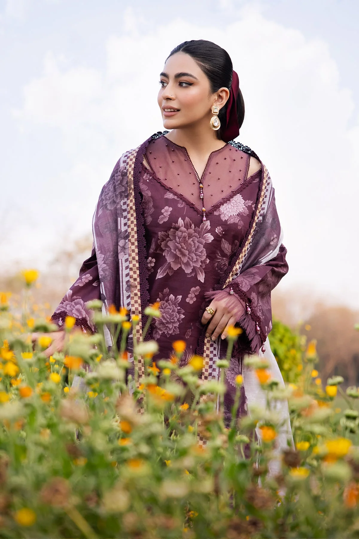 Alizeh Sheen Lawn Prints – AF-PL-6020-Aster - Image 5