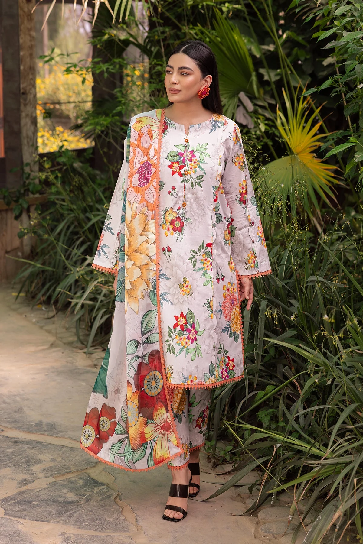 Alizeh Sheen Lawn Prints – AF-PL-6022-Orchid - Image 3