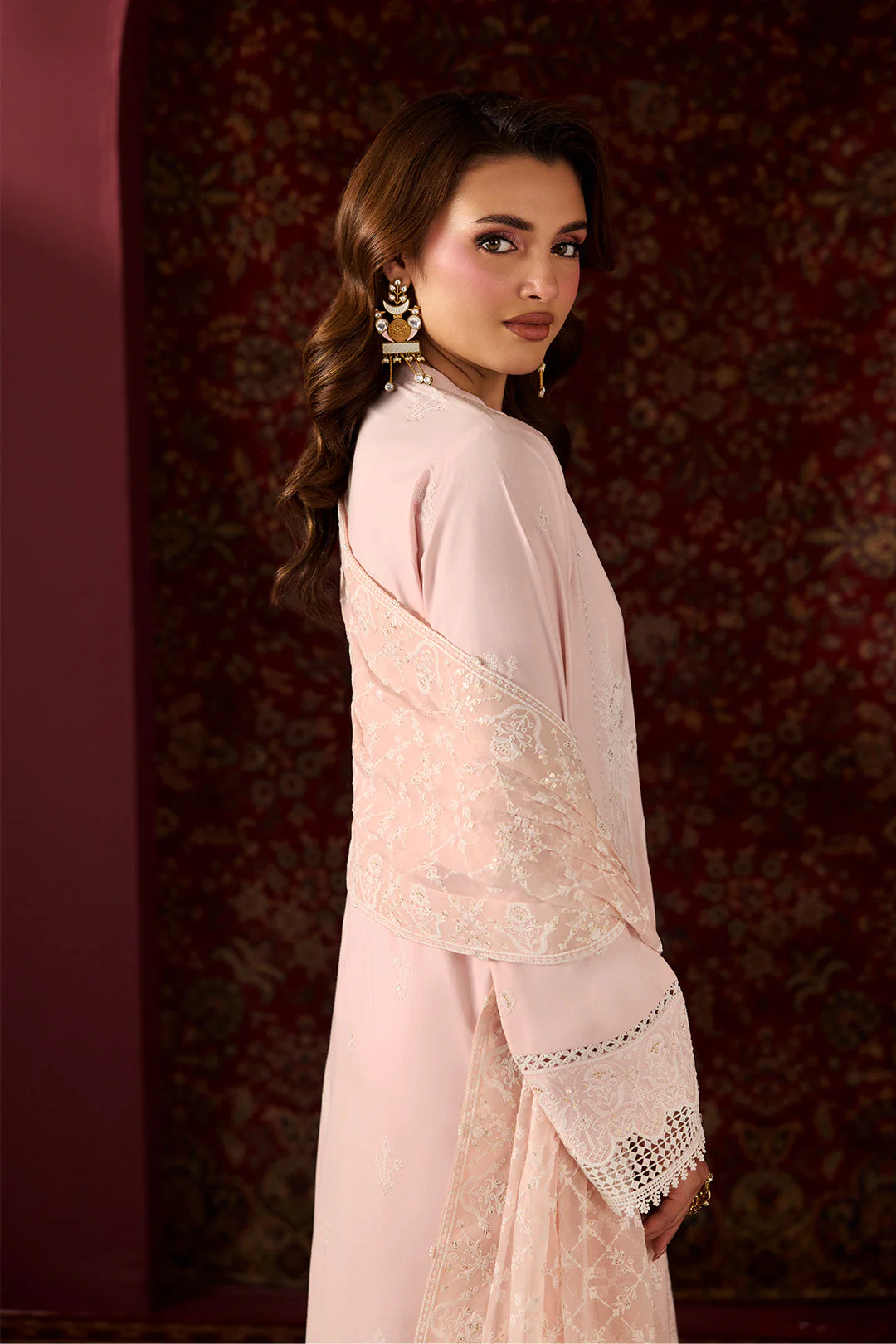 Alizeh Summer Lawn – AF-EL-7058-Carmine - Image 4