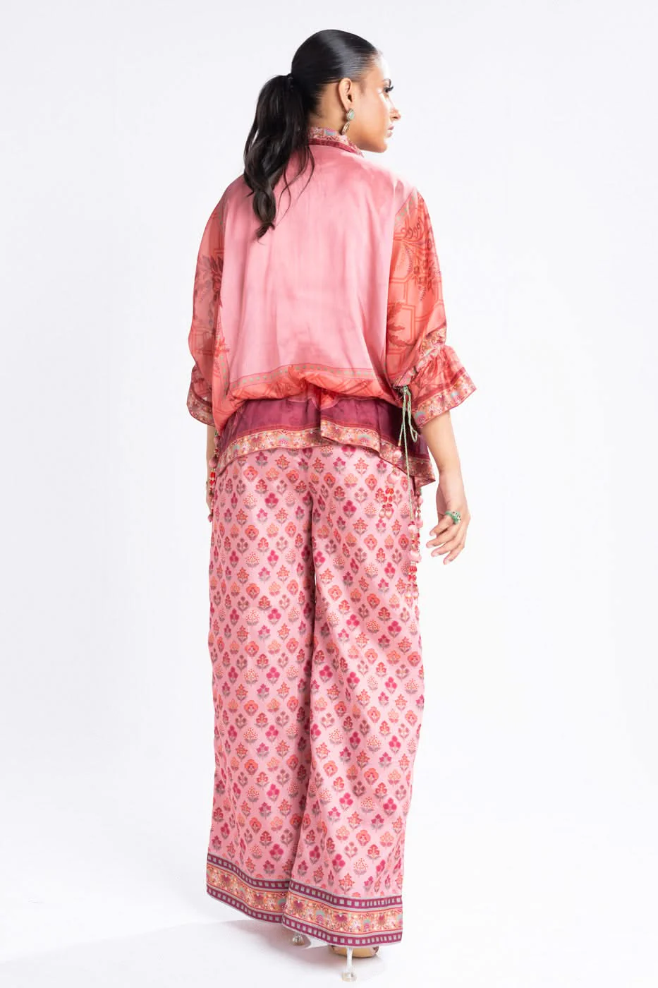 Alkaram Chamois Silk Suit With Printed Tissue Silk Dupatta – SK-08-24-Tea Pink - Image 6
