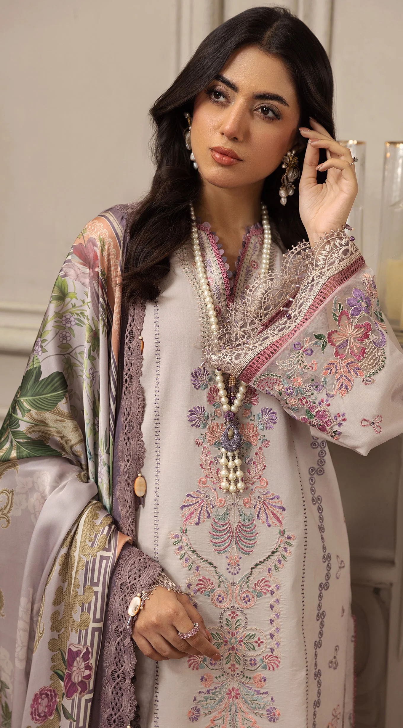 Anaya by Kiran Chaudhry Luxury Lawn Eid Collection – MAHAM - Image 6