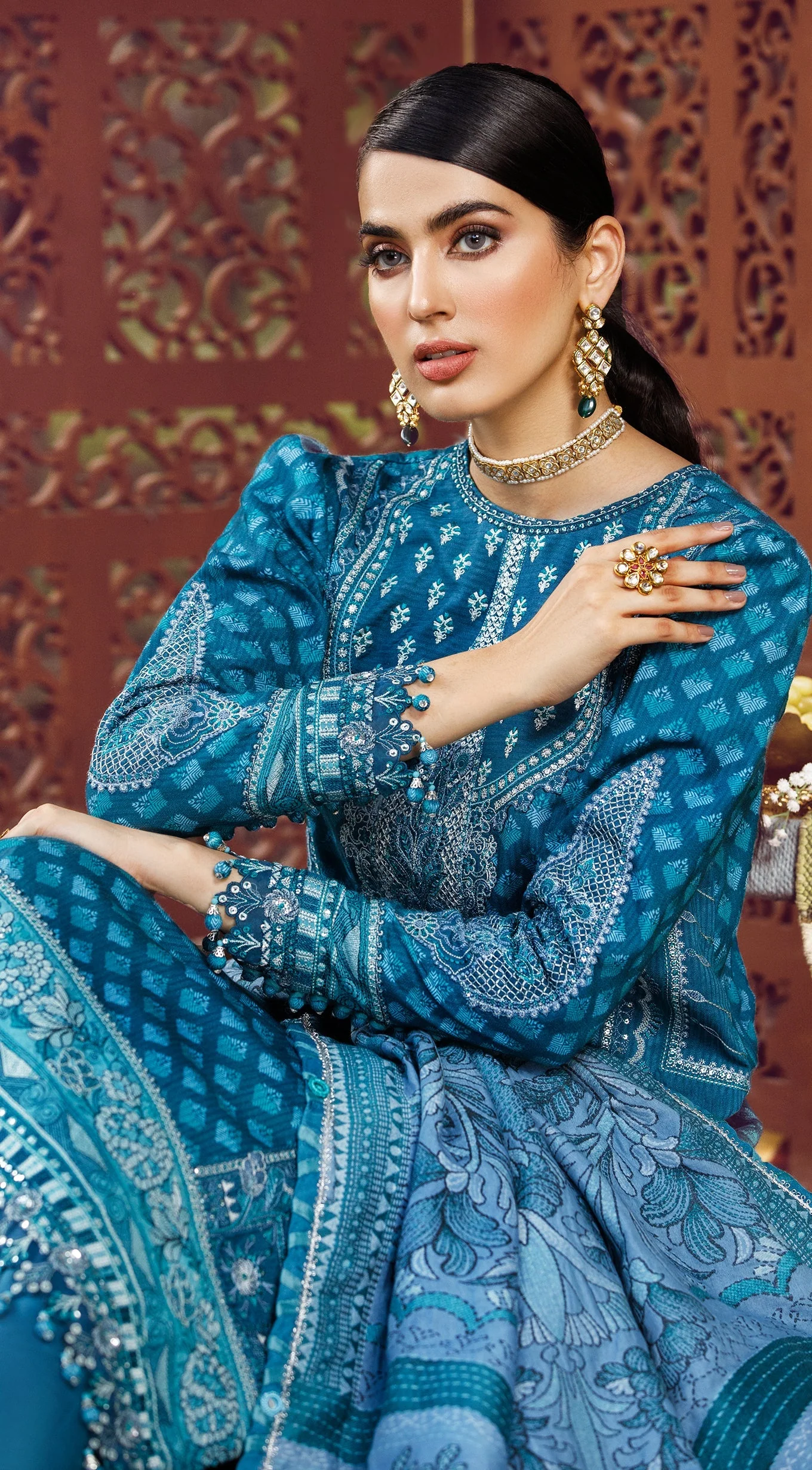 Anaya by Kiran Chaudhry · Ankara Winter Linen Collection – FARAH - Image 2