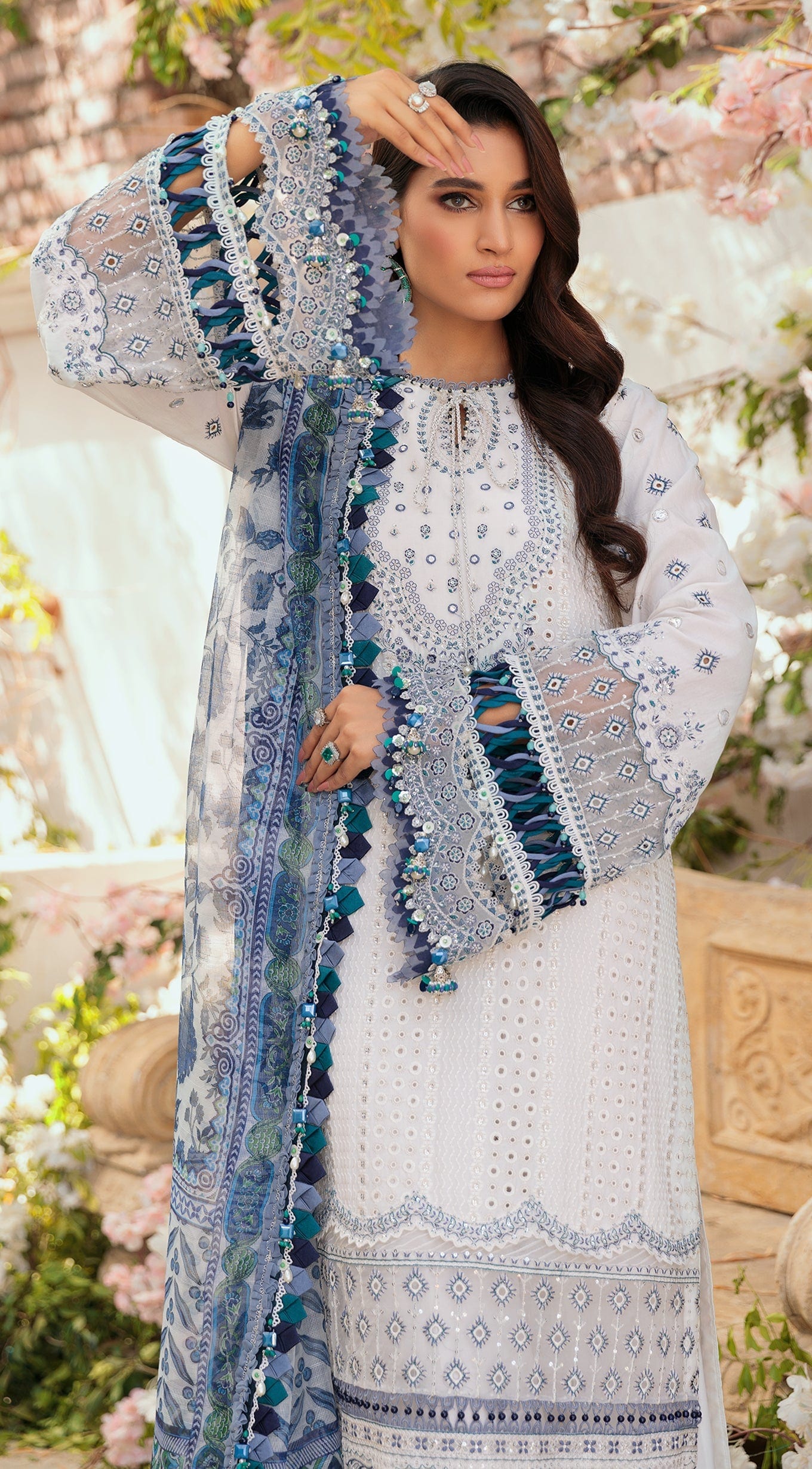 Anaya by Kiran Chaudhry Chikankari Lawn Collection 2022 – ALIZAY - Image 4