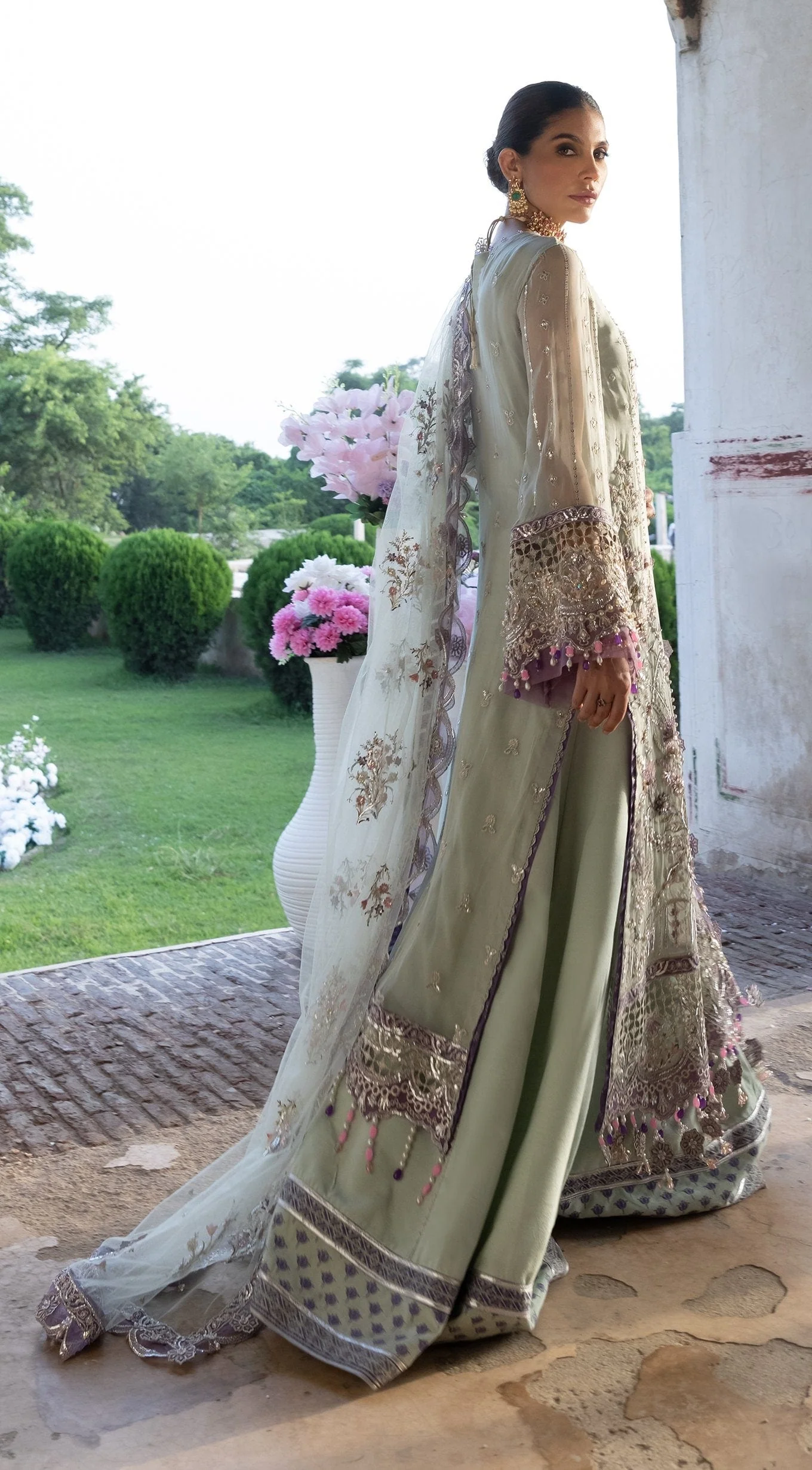 Anaya by Kiran Chaudhry · Hand Embellished & Embroidered Chiffon Collection – Sapphire - Image 4