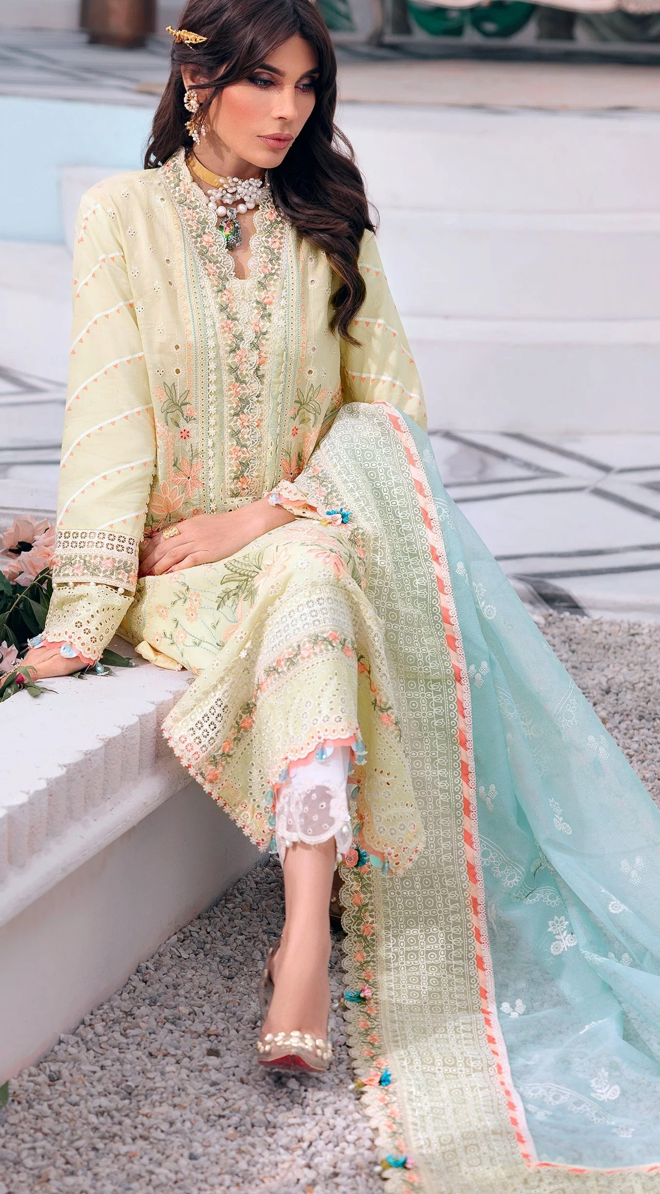 Anaya by Kiran Chaudhry · Luxury Festive Afsana Lawn Collection – DUA - Image 3