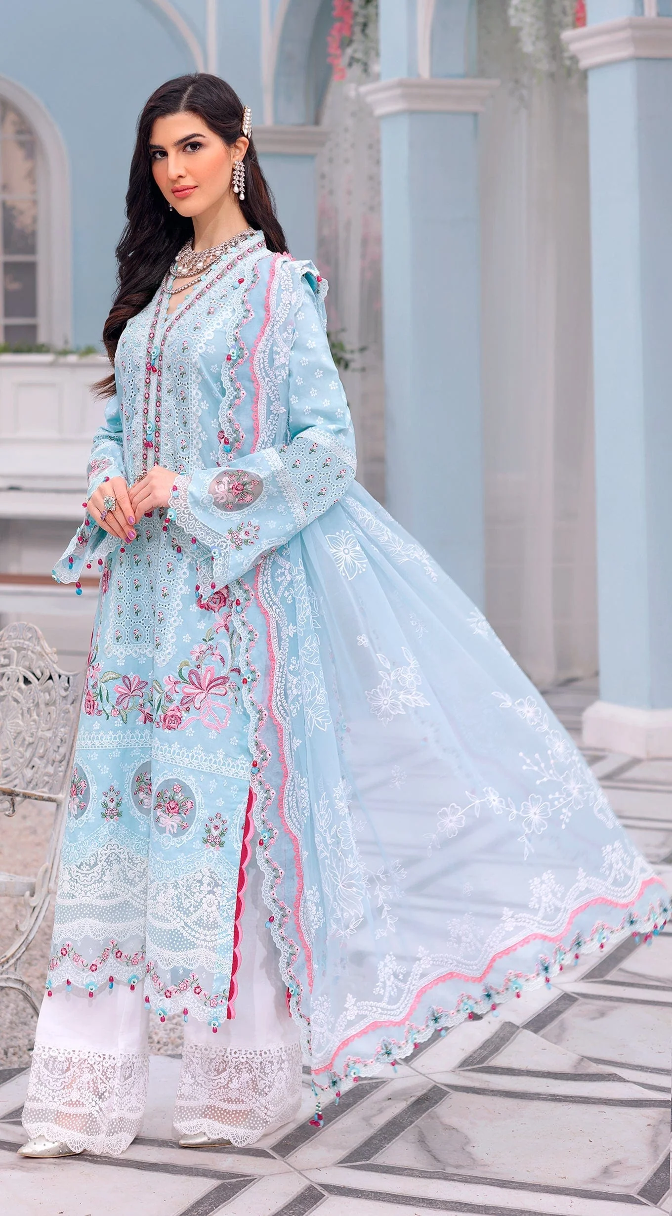 Anaya by Kiran Chaudhry · Luxury Festive Afsana Lawn Collection – MAHNOOR - Image 3