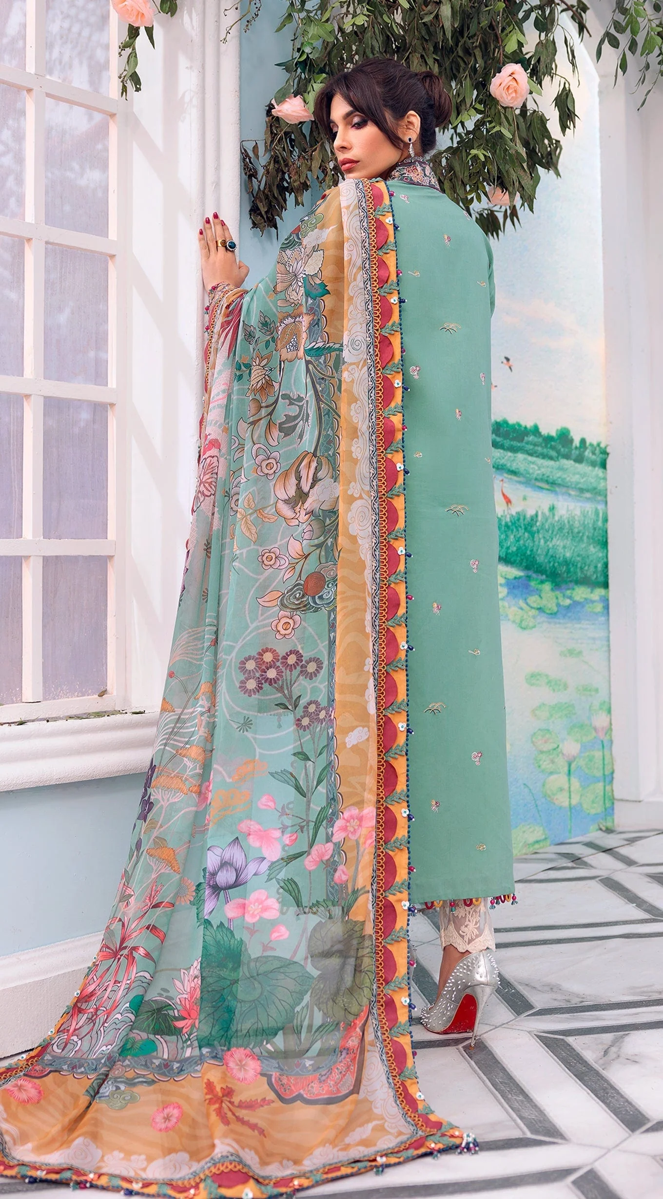 Anaya by Kiran Chaudhry · Luxury Festive Afsana Lawn Collection – SHALEENA - Image 5