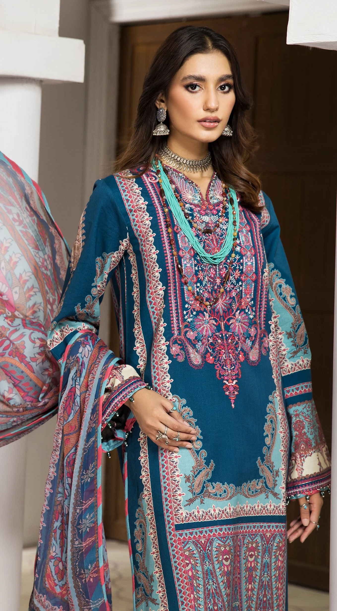 Anaya by Kiran Chaudhry · Nazafreen Embroidered Cambric Collection – MIRAYA - Image 6