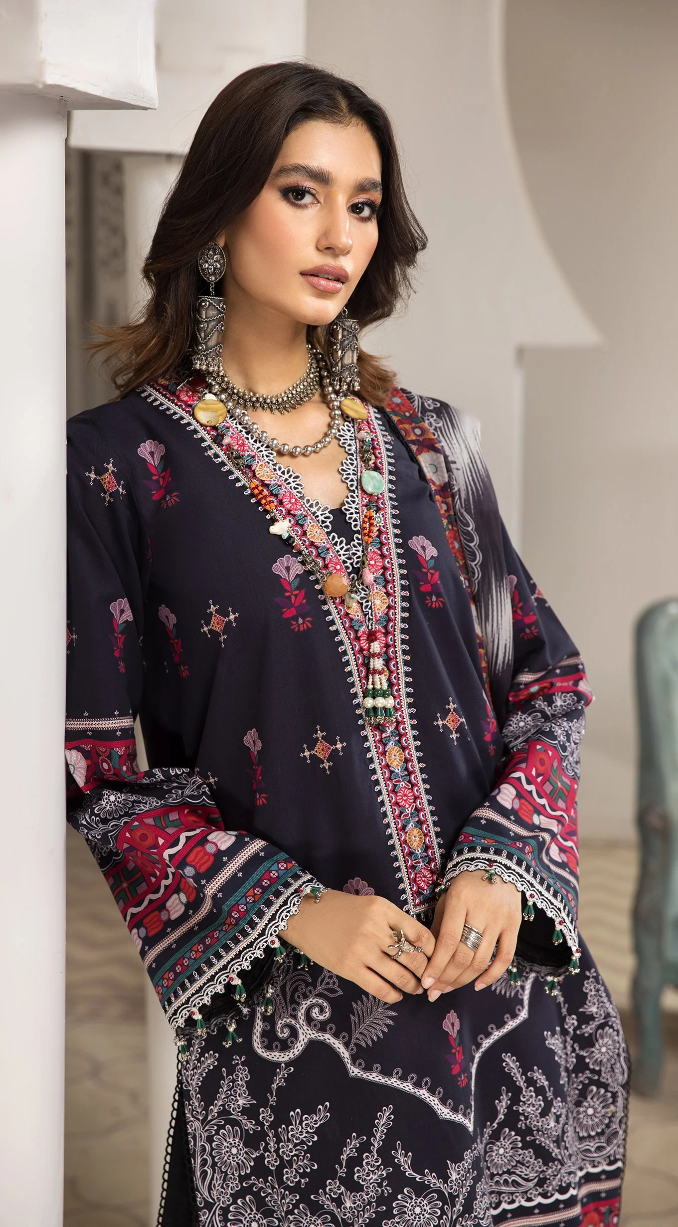 Anaya by Kiran Chaudhry · Nazafreen Embroidered Cambric Collection – SAMARA - Image 6