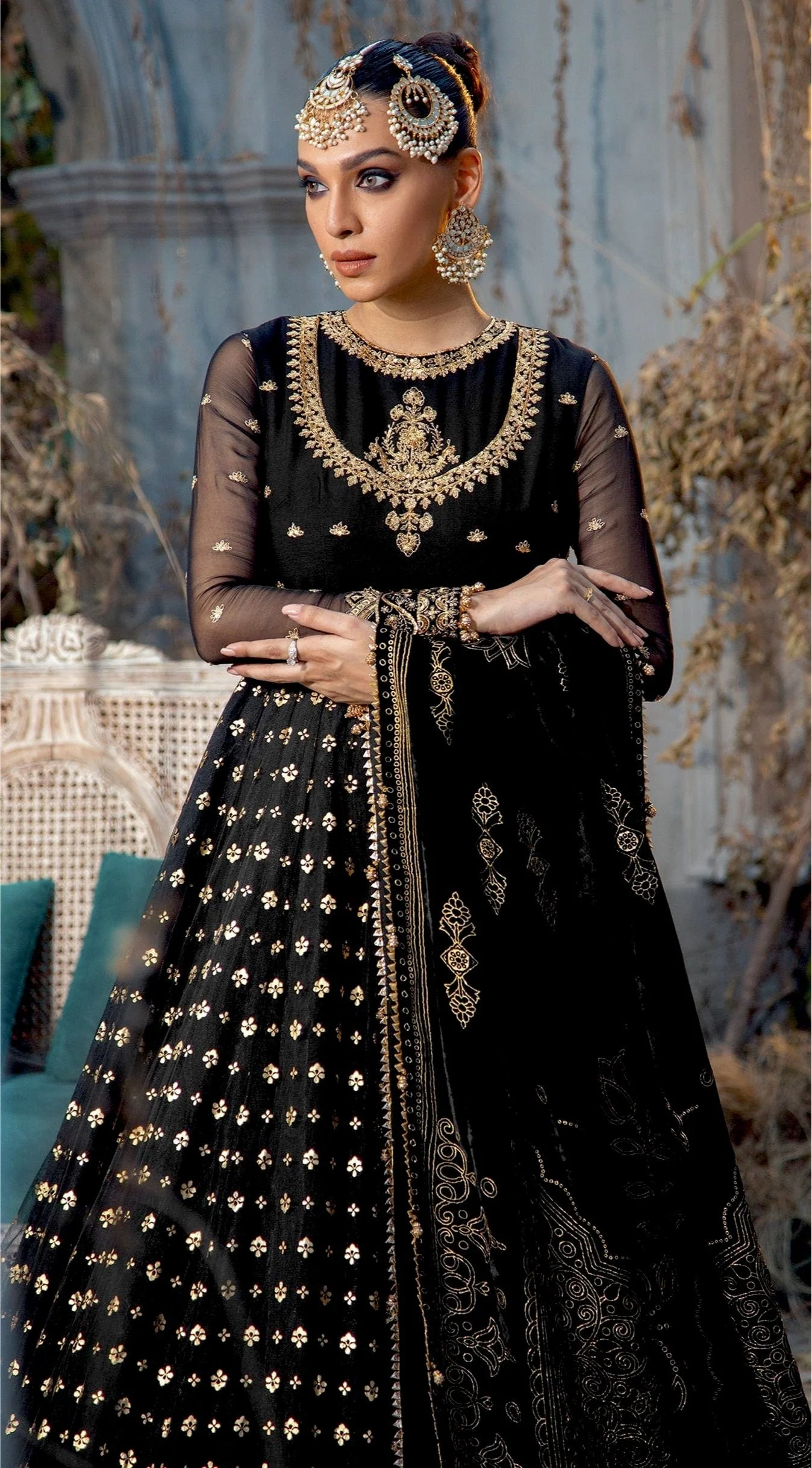 Anaya by Kiran Chaudhry · Velour De Fete Velvet Collection – ESMERALDA - Image 3