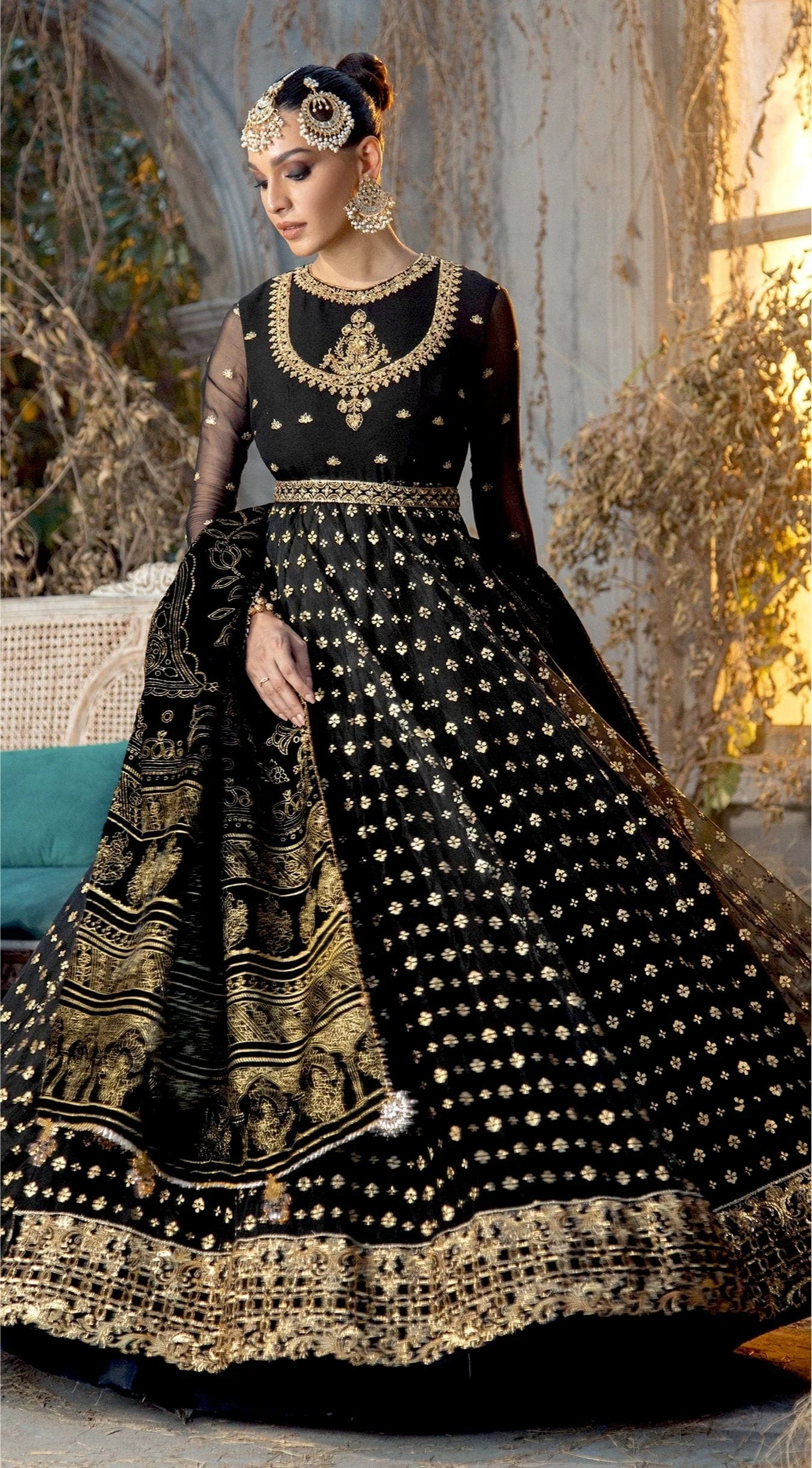 Anaya by Kiran Chaudhry · Velour De Fete Velvet Collection – ESMERALDA - Image 6