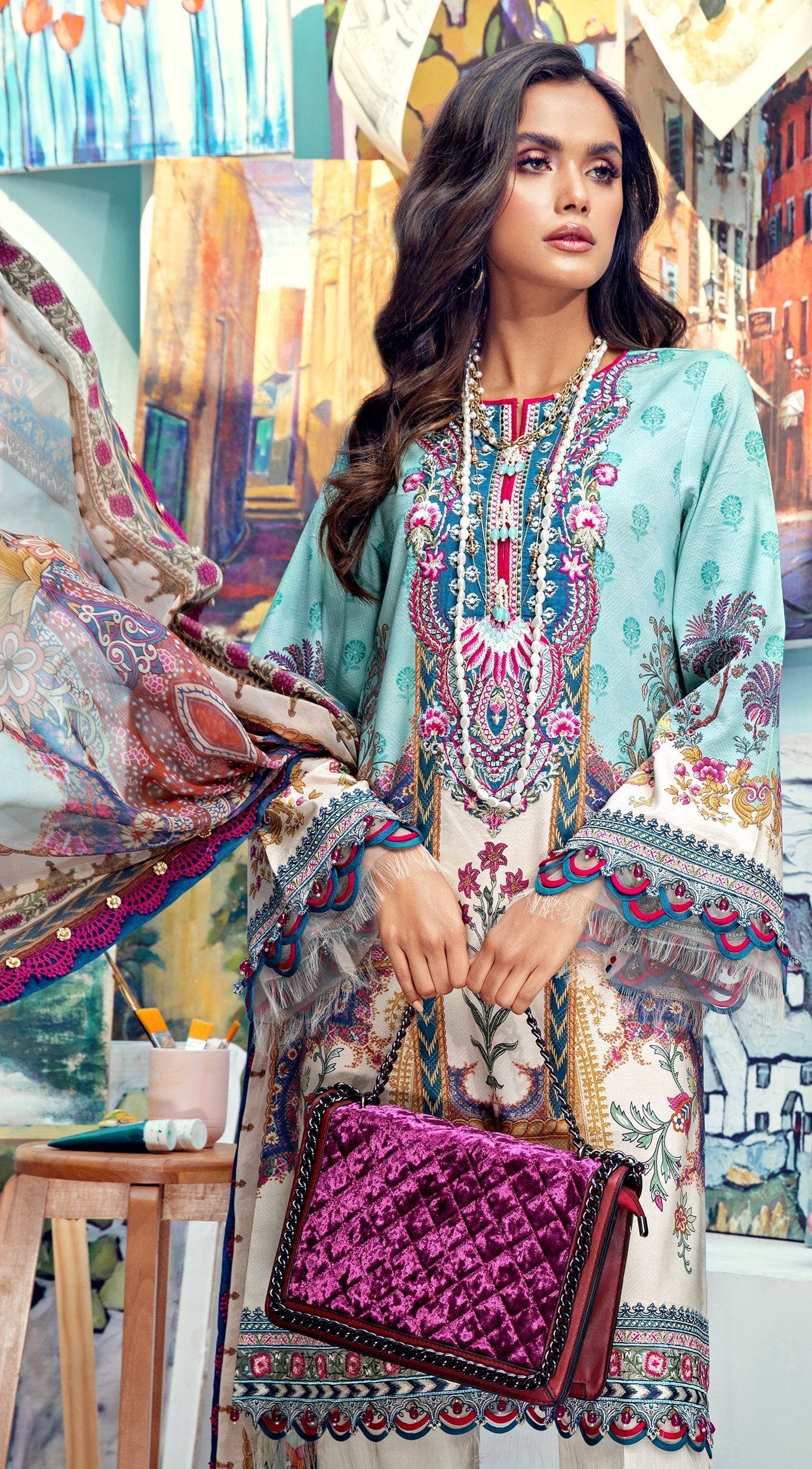 Anaya by Kiran Chaudhry · Viva Lawn Collection 2021 – ALICE - Image 3