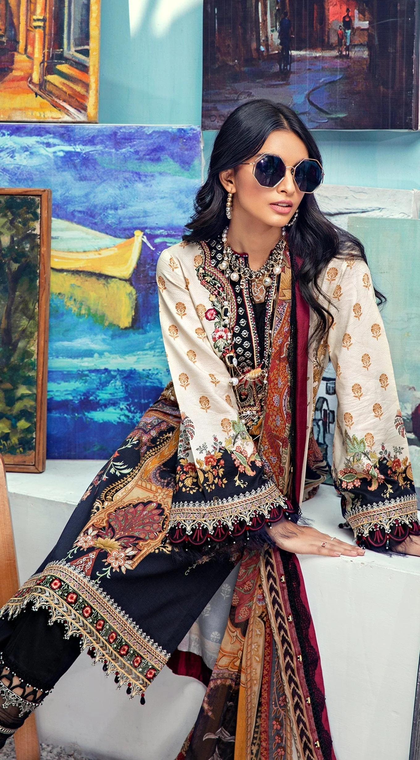Anaya by Kiran Chaudhry · Viva Lawn Collection 2021 – ARIA - Image 5