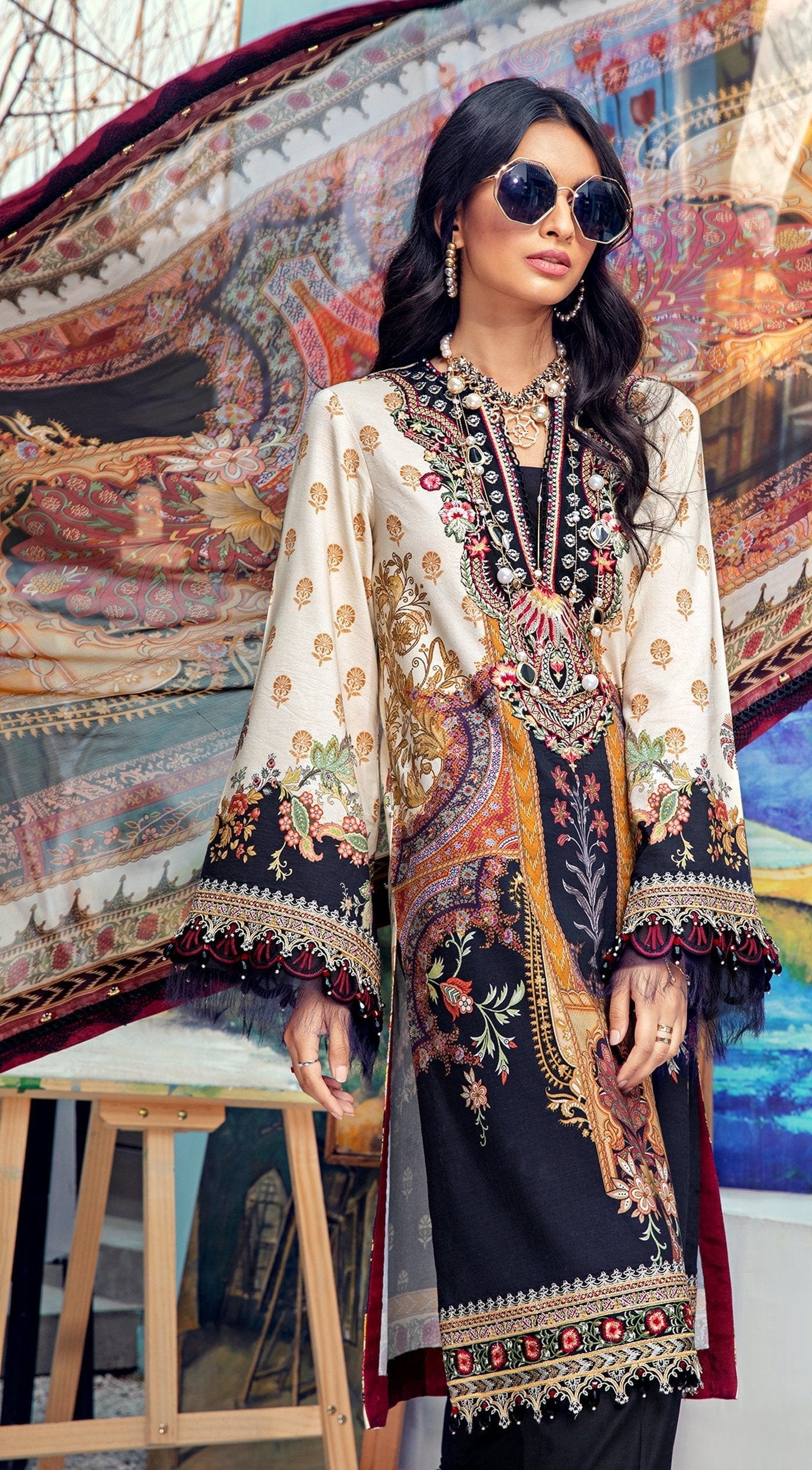 Anaya by Kiran Chaudhry · Viva Lawn Collection 2021 – ARIA - Image 7