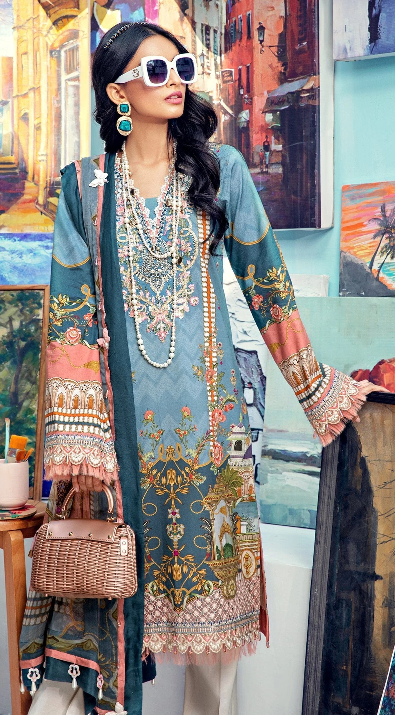 Anaya by Kiran Chaudhry · Viva Lawn Collection 2021 – NORA - Image 6