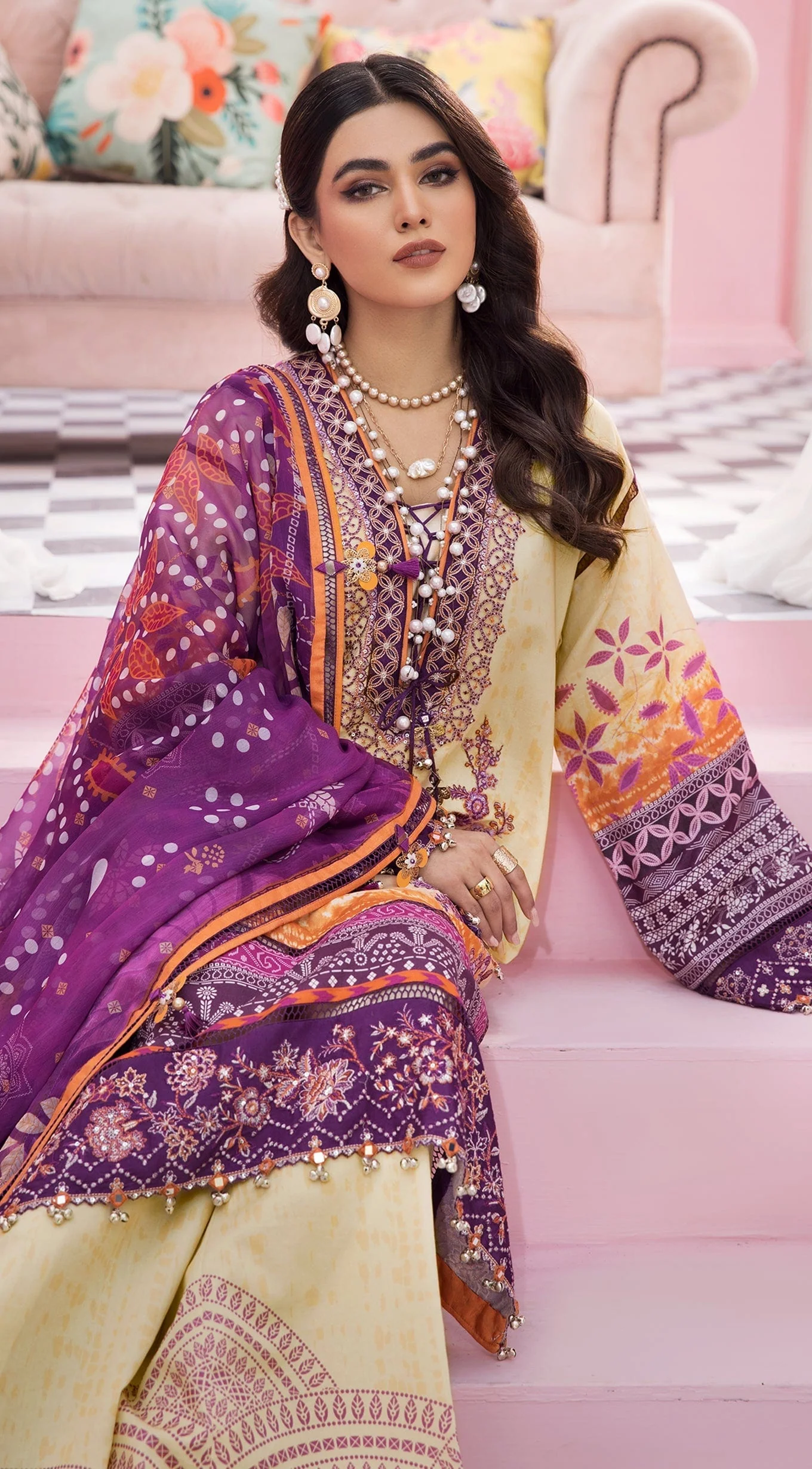 Anaya by Kiran Chaudhry · Viva Lawn Collection – SANJANA - Image 2