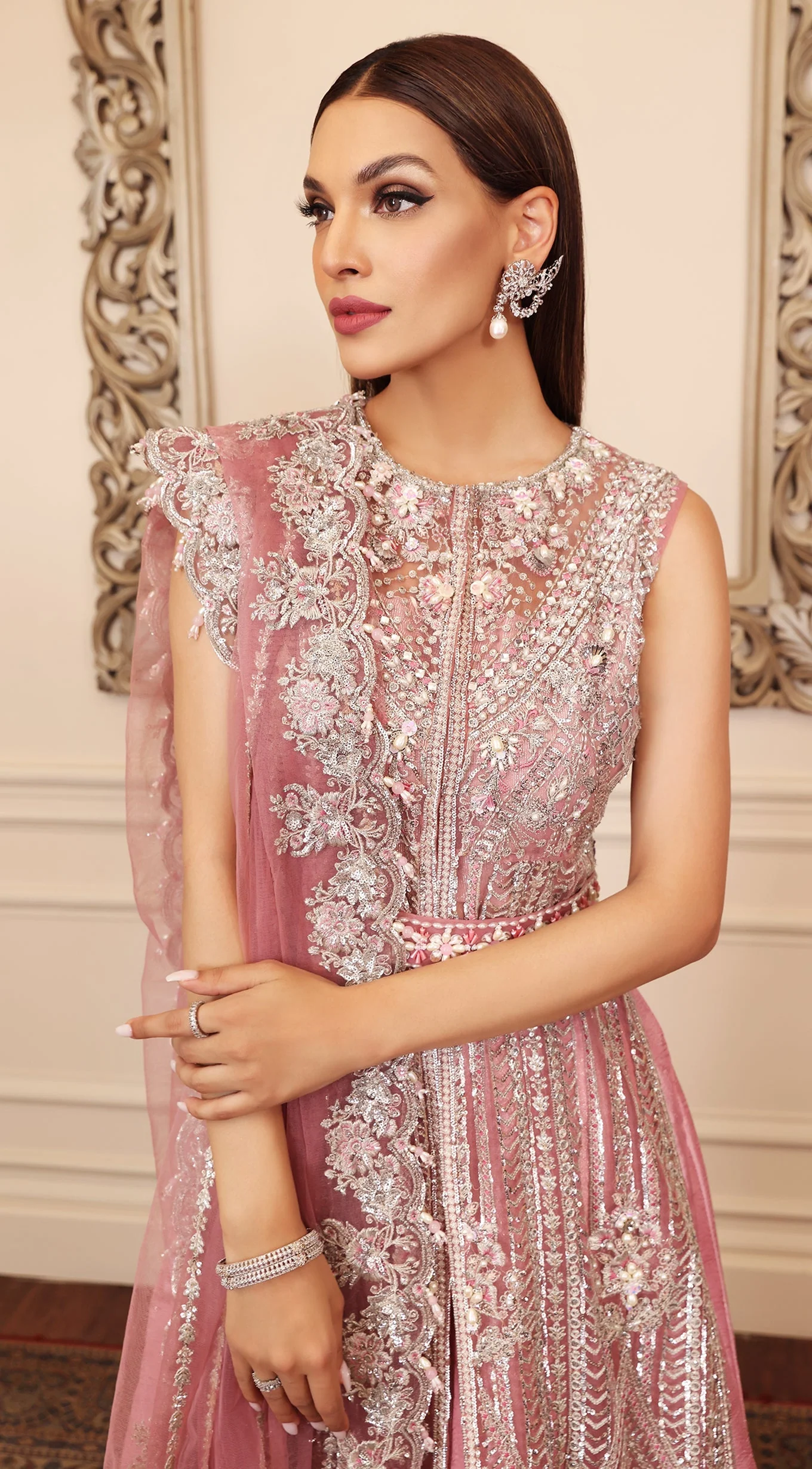 Anaya Opulence Hand Embellished Embroidered Chiffon – CHLOE - Image 5