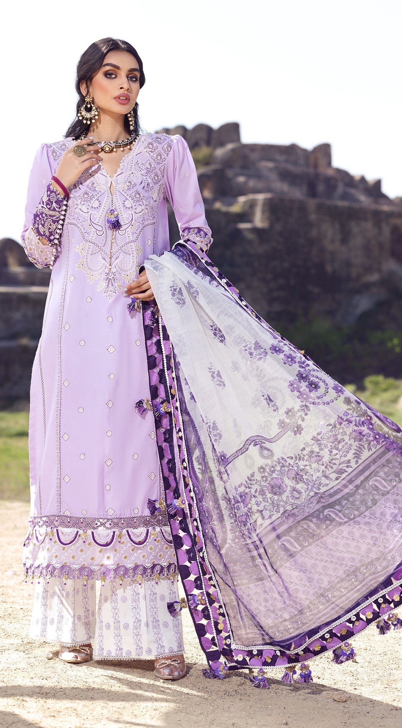 Anaya Virsa Viva Eid Lawn Collection – MAHNUM - Image 3