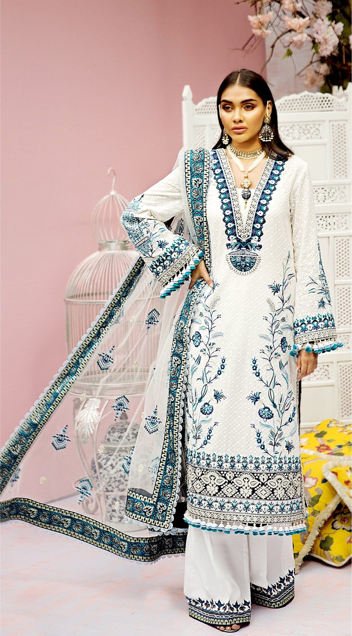Anaya x Kamiar Rokni Festive Luxury Lawn Collection '21 – ESFIR - Image 2