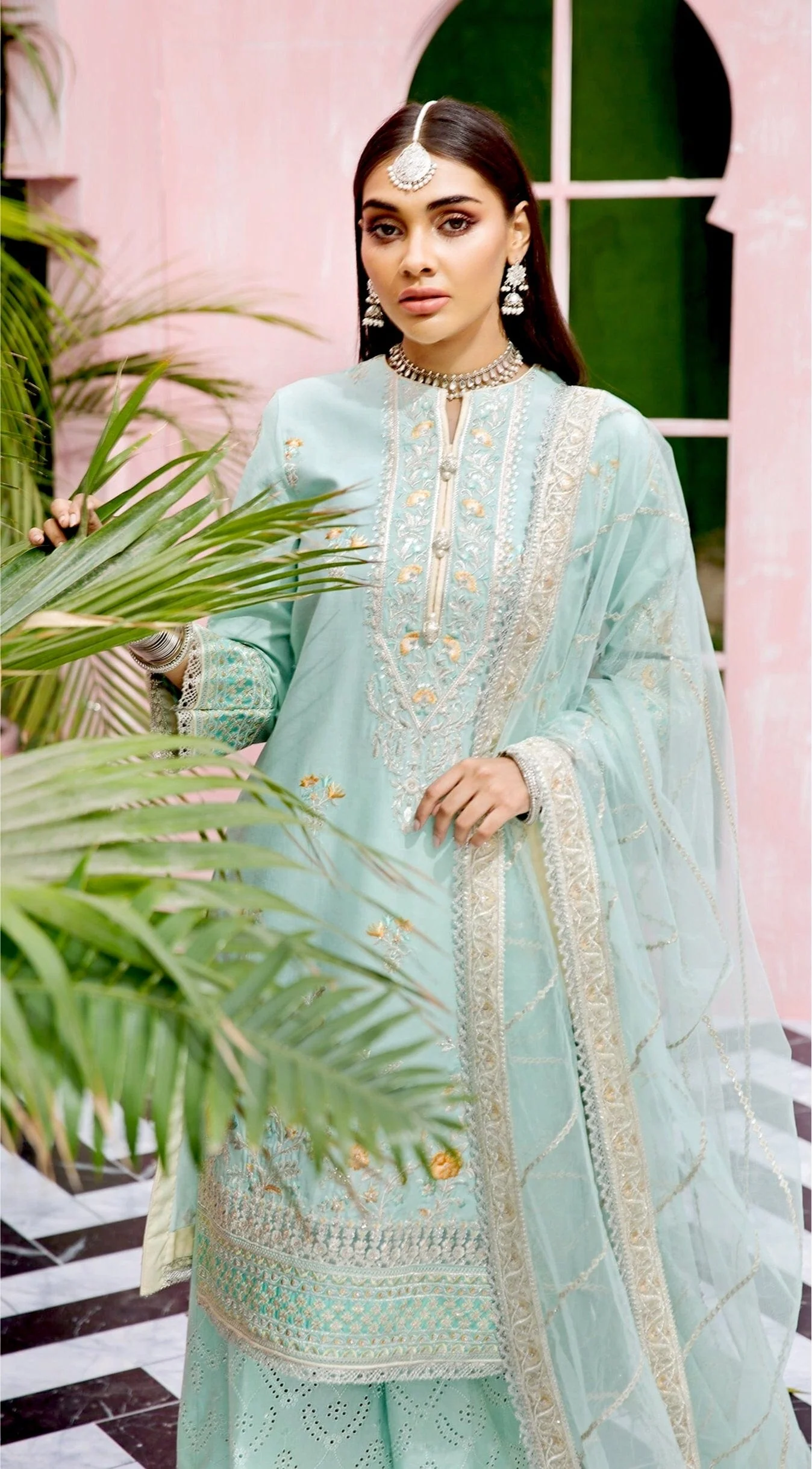 Anaya x Kamiar Rokni Festive Luxury Lawn Collection '21 – LALEH - Image 5