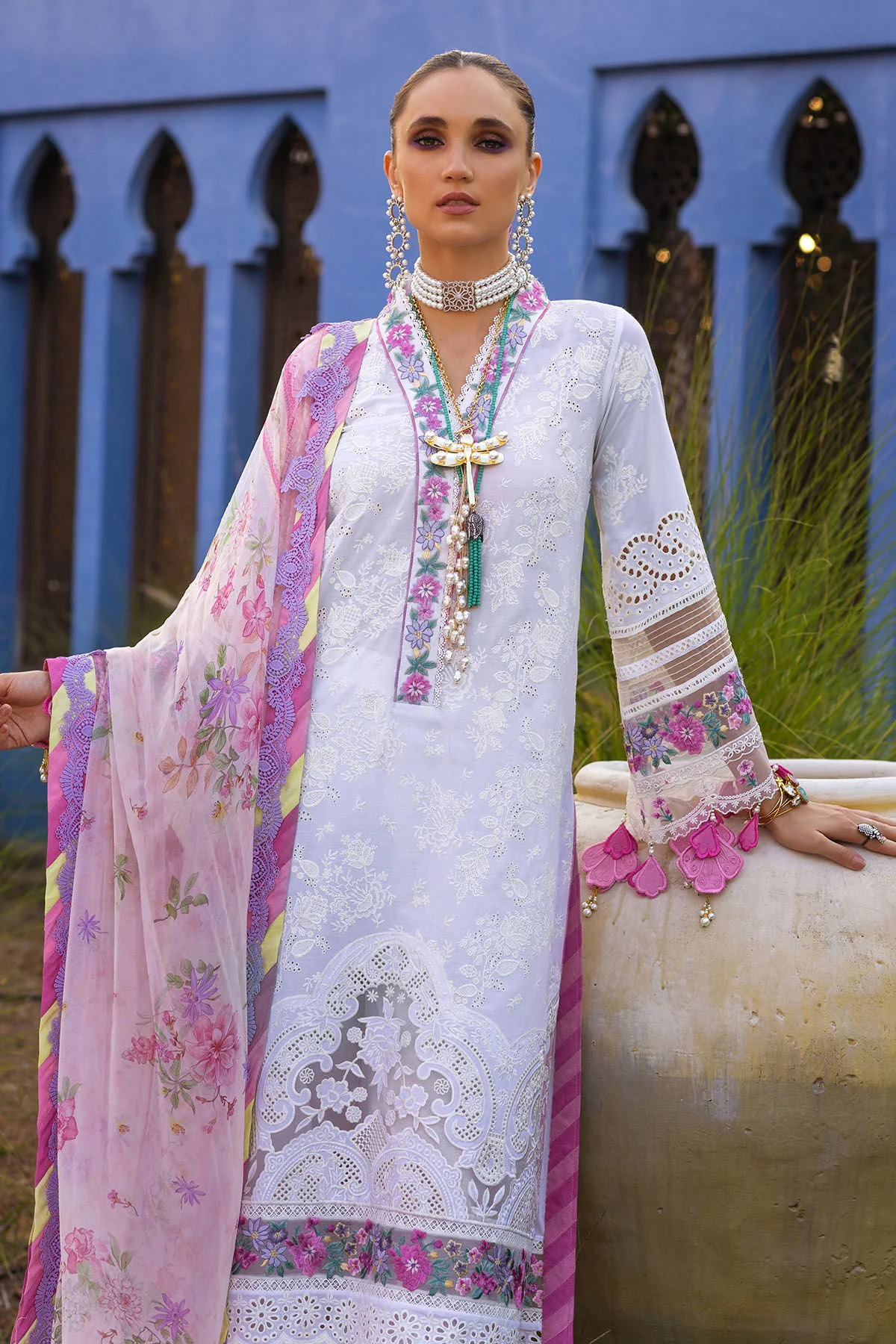 Annus Abrar Neroli Luxury Lawn Collection 2024 – Sofi - Image 6
