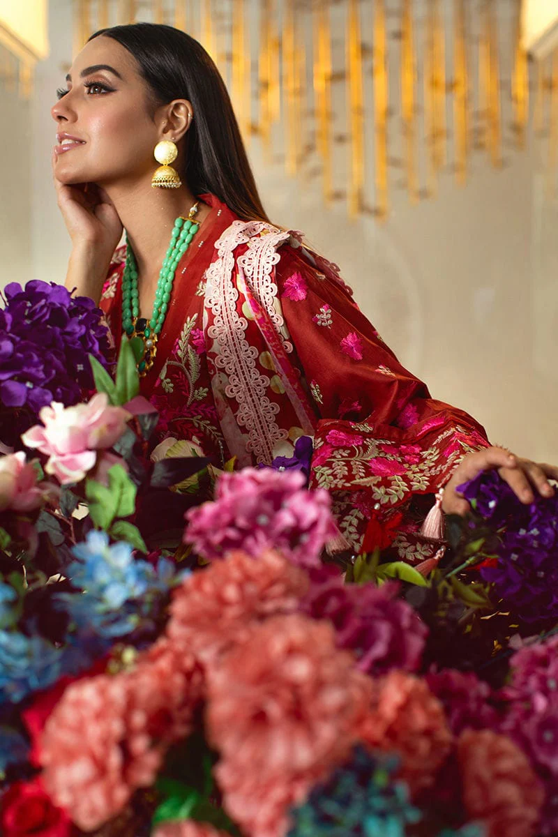 Ansab Jahangir Luxury Lawn Collection 2022 – Monal - Image 2