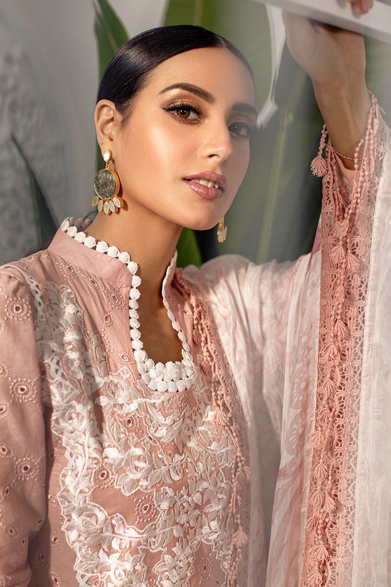 Ansab Jahangir Luxury Lawn Collection 2022 – Ochre - Image 5
