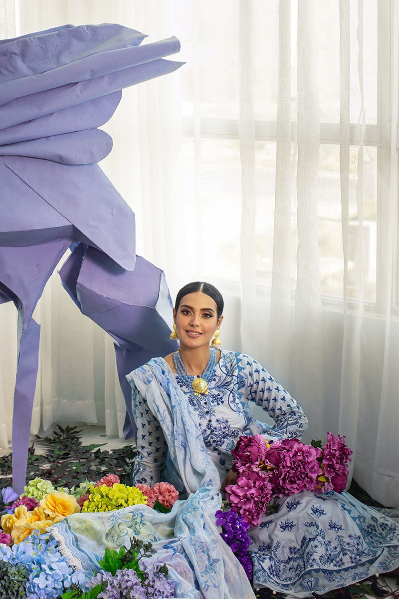 Ansab Jahangir Luxury Lawn Collection 2022 – Pristine - Image 5