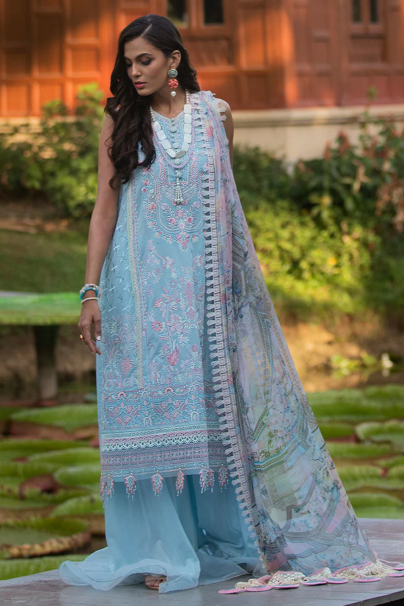 Ansab Jahangir Zoha Luxury Lawn Collection – Hibiscus - Image 2