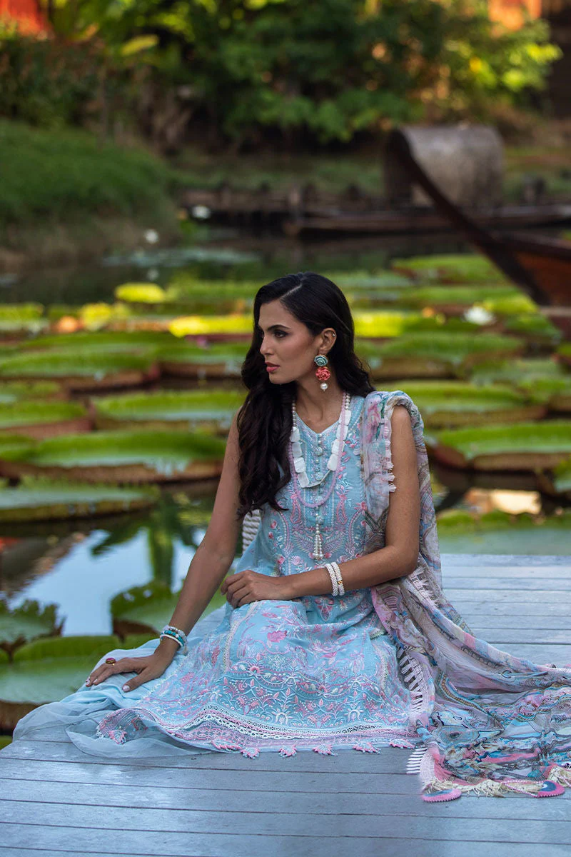Ansab Jahangir Zoha Luxury Lawn Collection – Hibiscus - Image 4