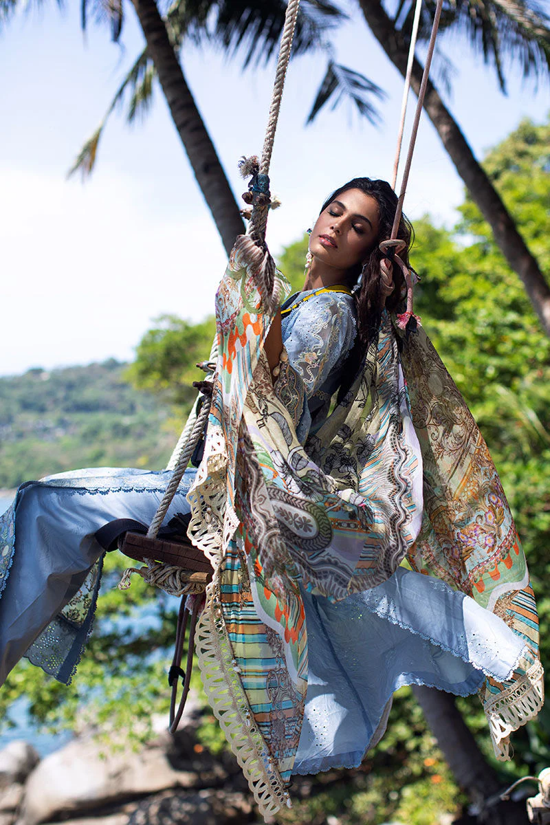 Ansab Jahangir Zoha Luxury Lawn Collection – Plumeria - Image 6