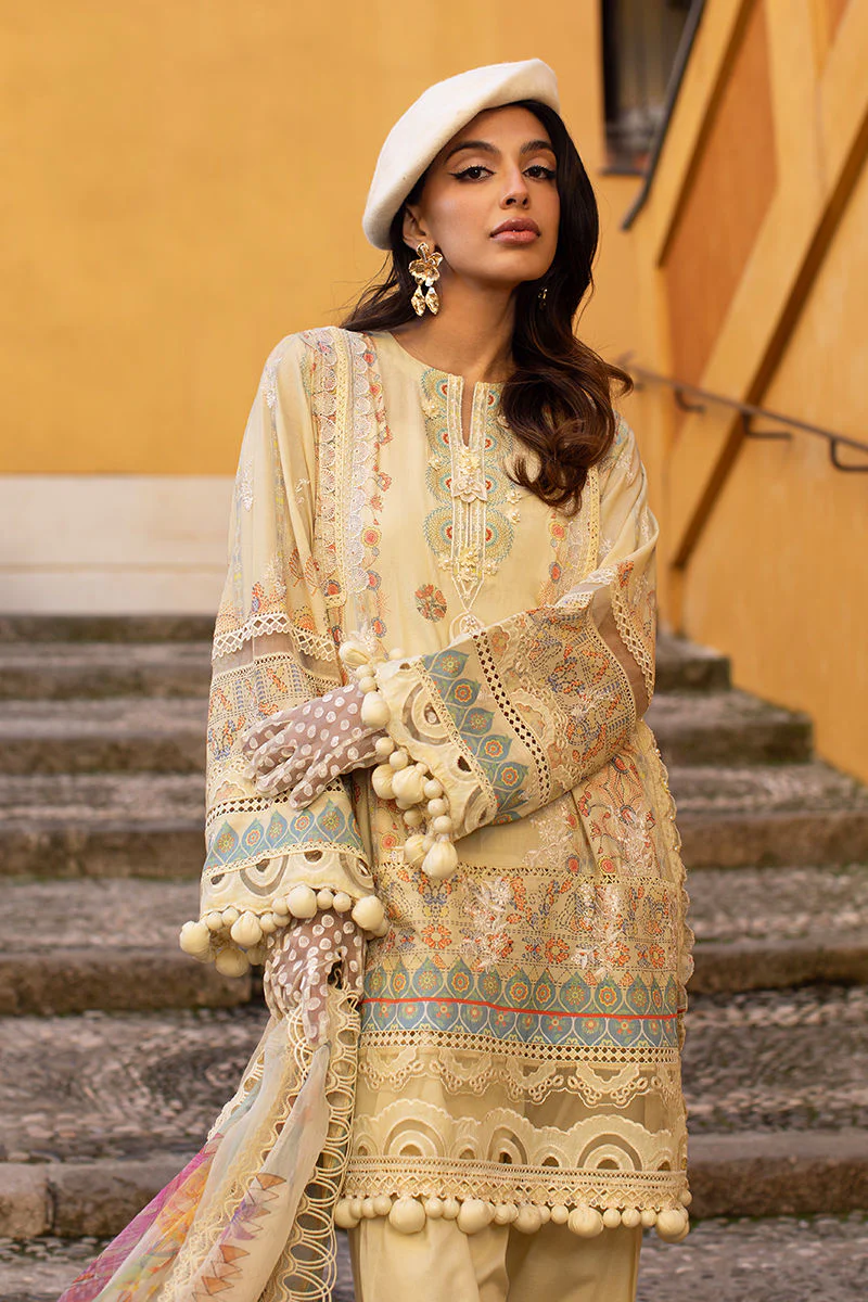 Ansab Jahangir Zoha Luxury Lawn – Mangosteen - Image 5
